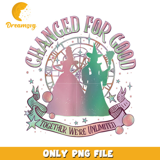 Pink Green Together png, wicked​ movies png, wicked​ png