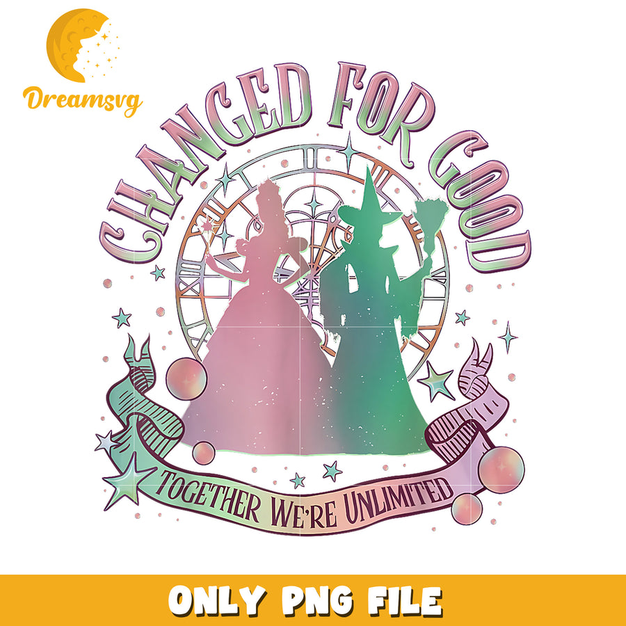 Pink Green Together png, wicked​ movies png, wicked​ png