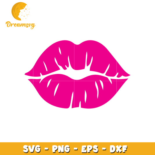 Pink Lips SVG PNG EPS DXF Cut File