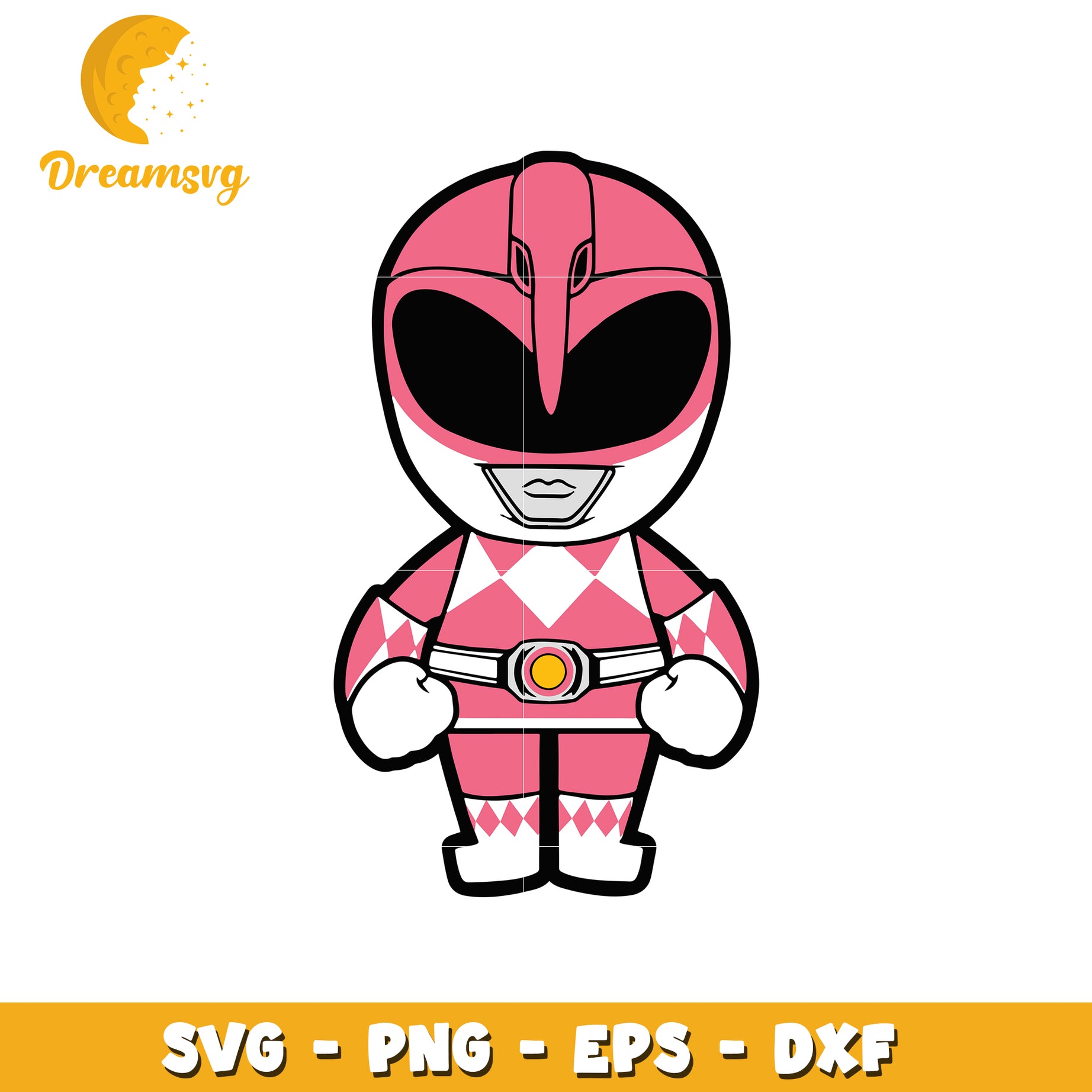 Pink Ranger SVG PNG EPS DXF Cut File