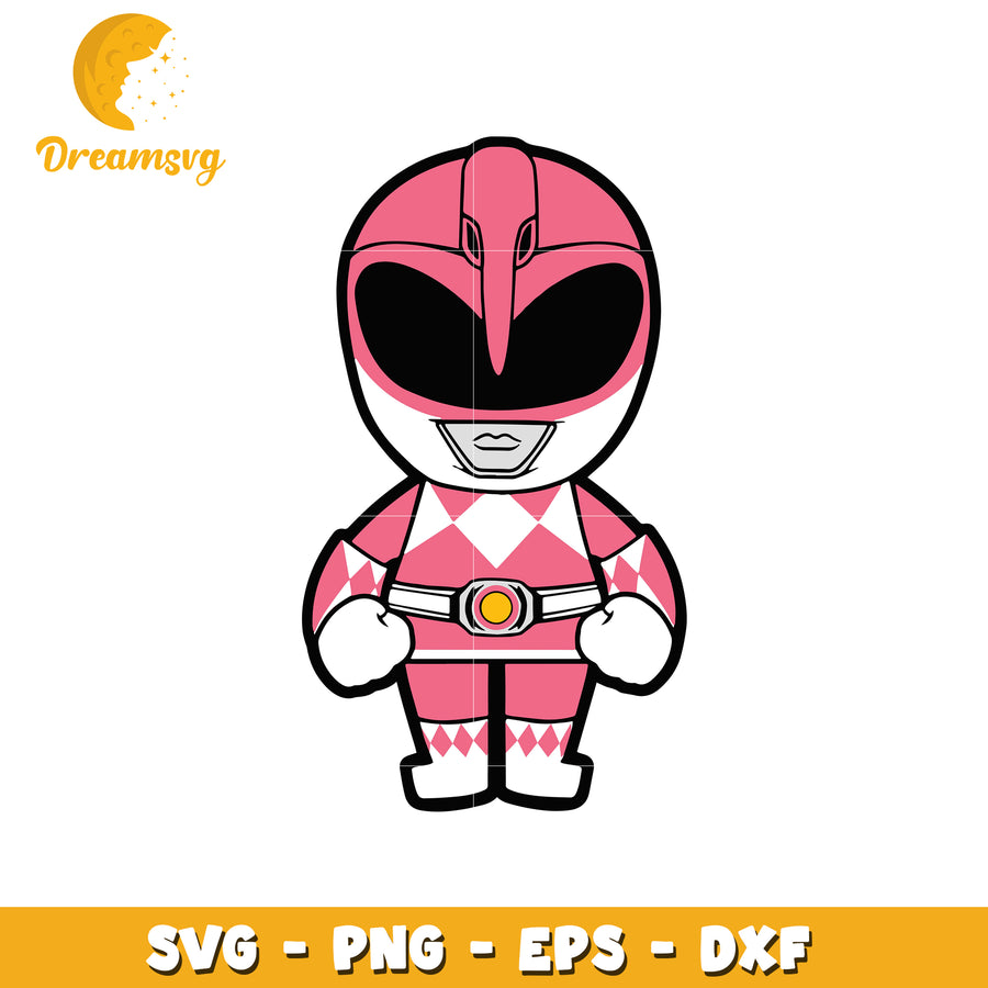 Pink Ranger SVG PNG EPS DXF Cut File