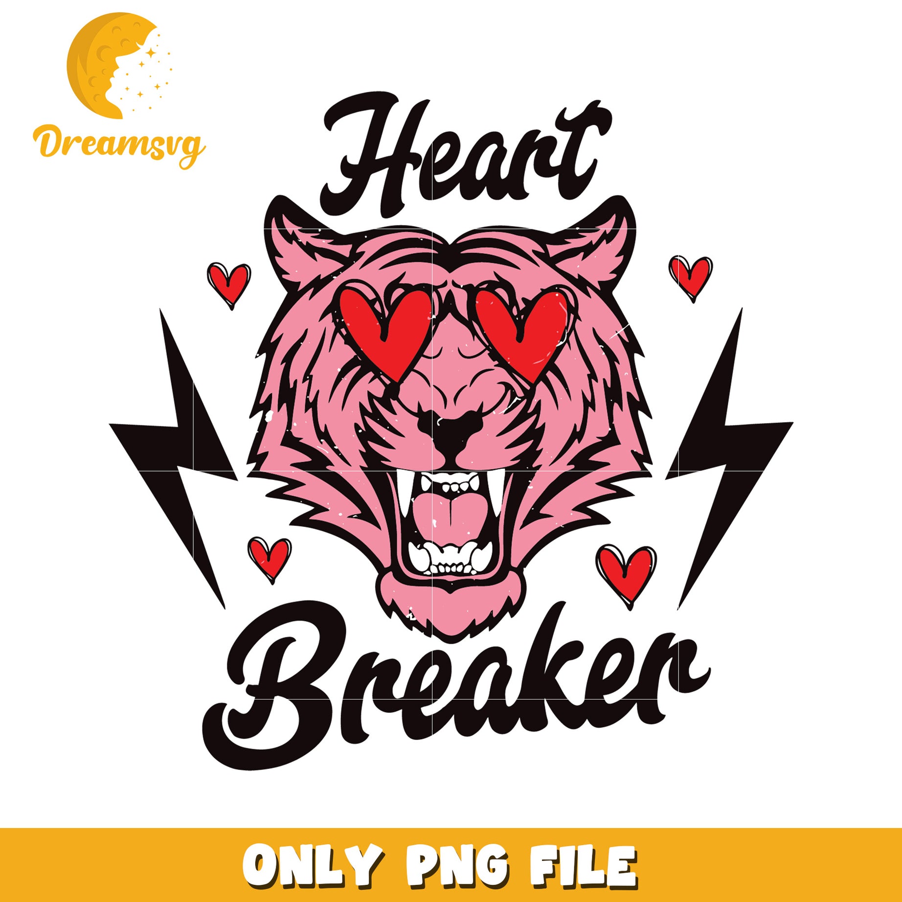 Pink Tiger Heartbreaker PNG