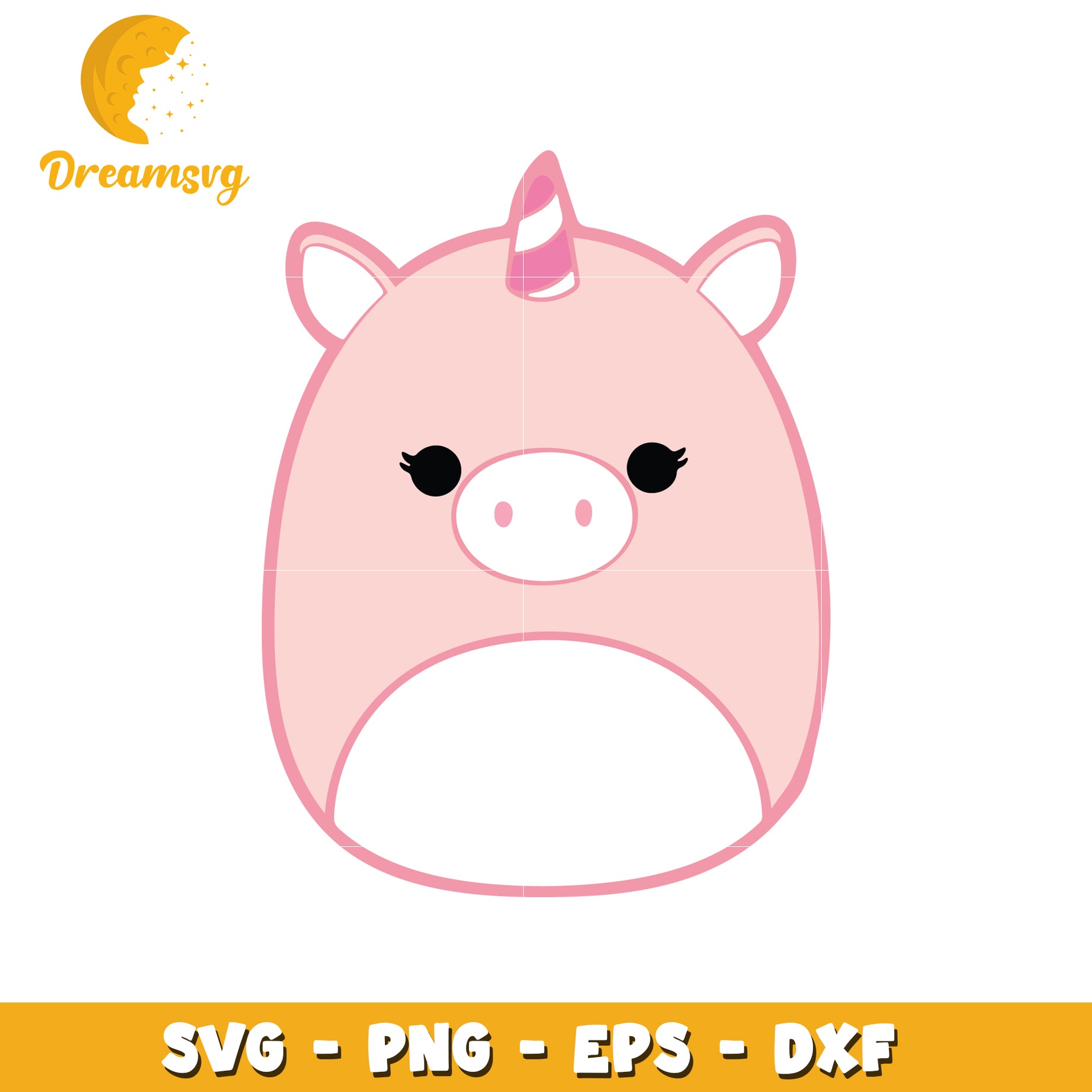 Pink Unicorn SVG Cut File