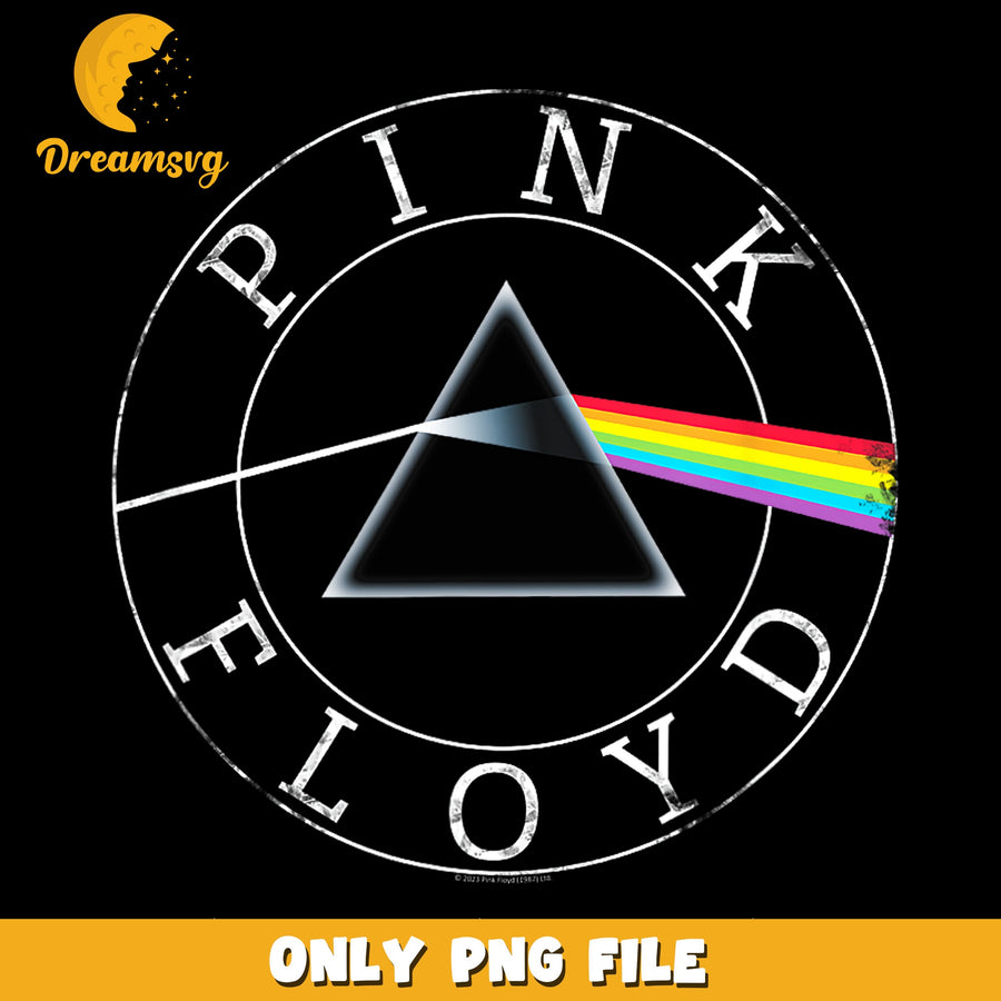 Pink Floyd Dark Side Of The Moon Prism Circle PNG, Rock Band, Music