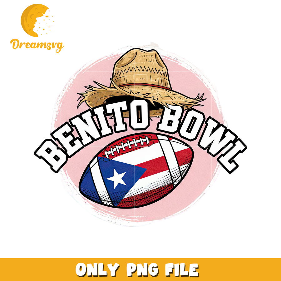 Pink benito bowl png, super bowl design png, american rugby png