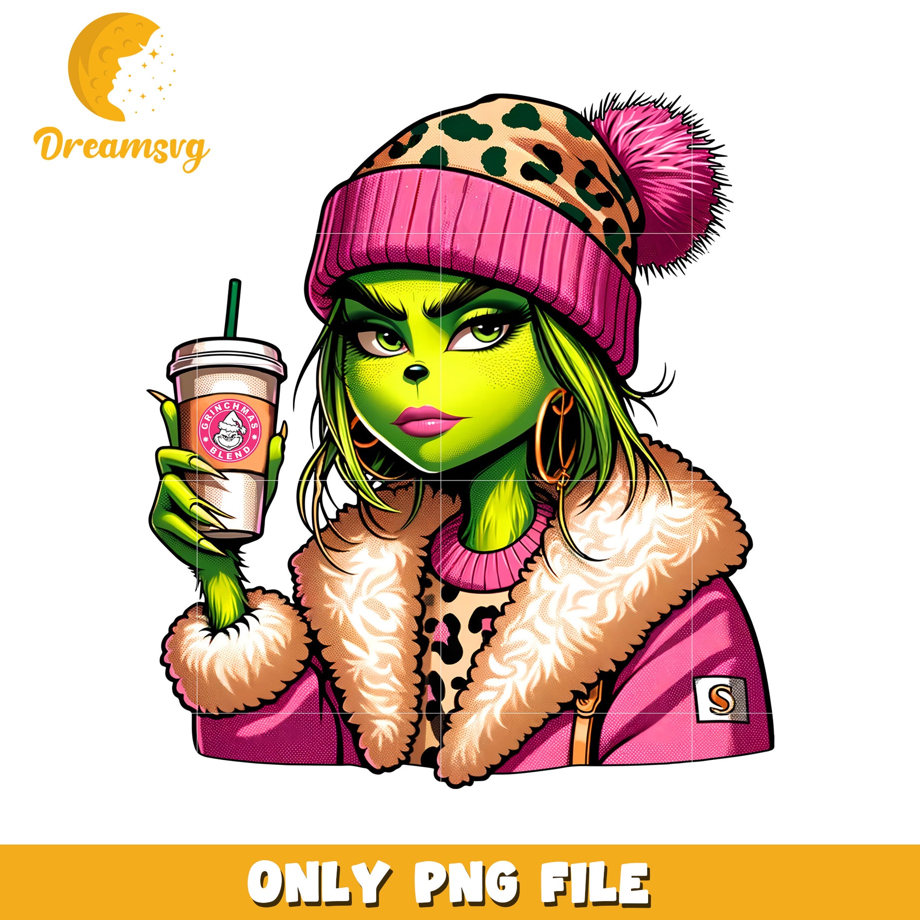 Pink grinchmas blend png, the grinch​ png, grinch christmas tree png