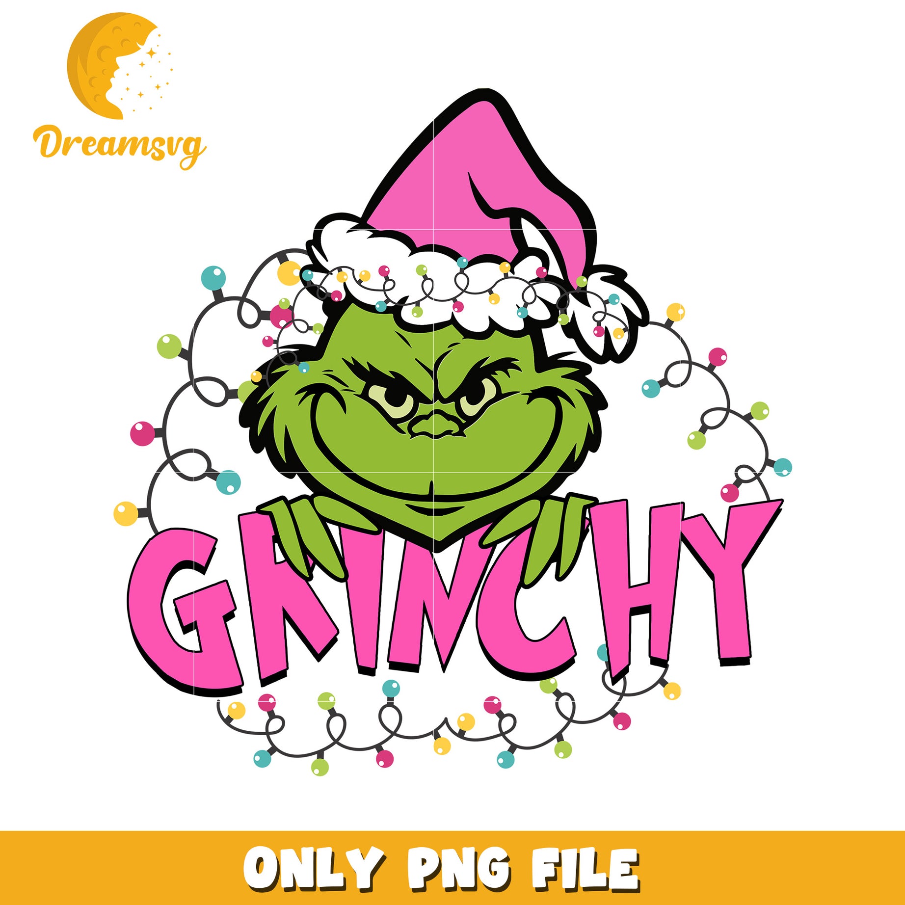 Pink grinchy png, grinch green​ png, grinch logo png