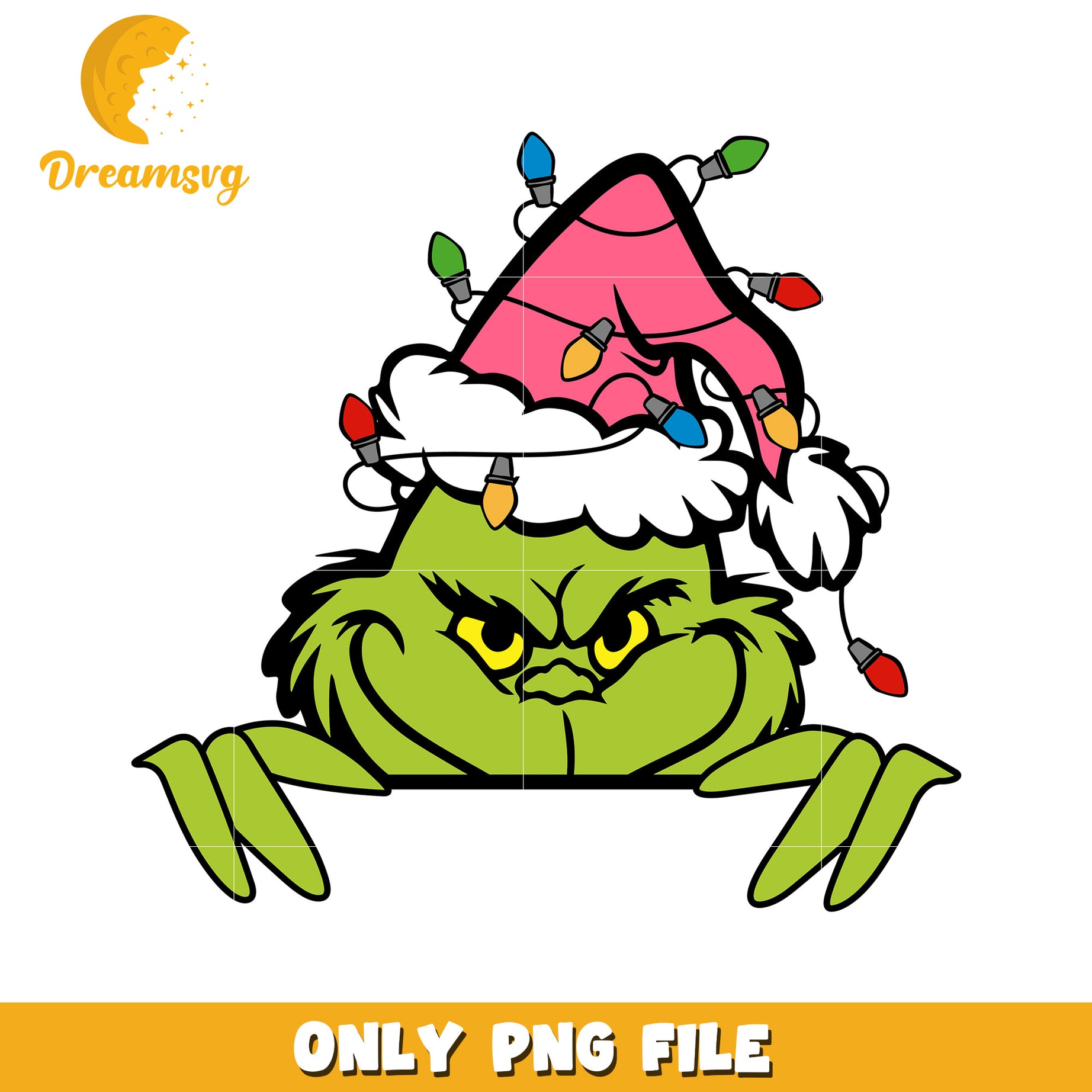 Pink hat grinch png, grinch green​ png, grinch logo png