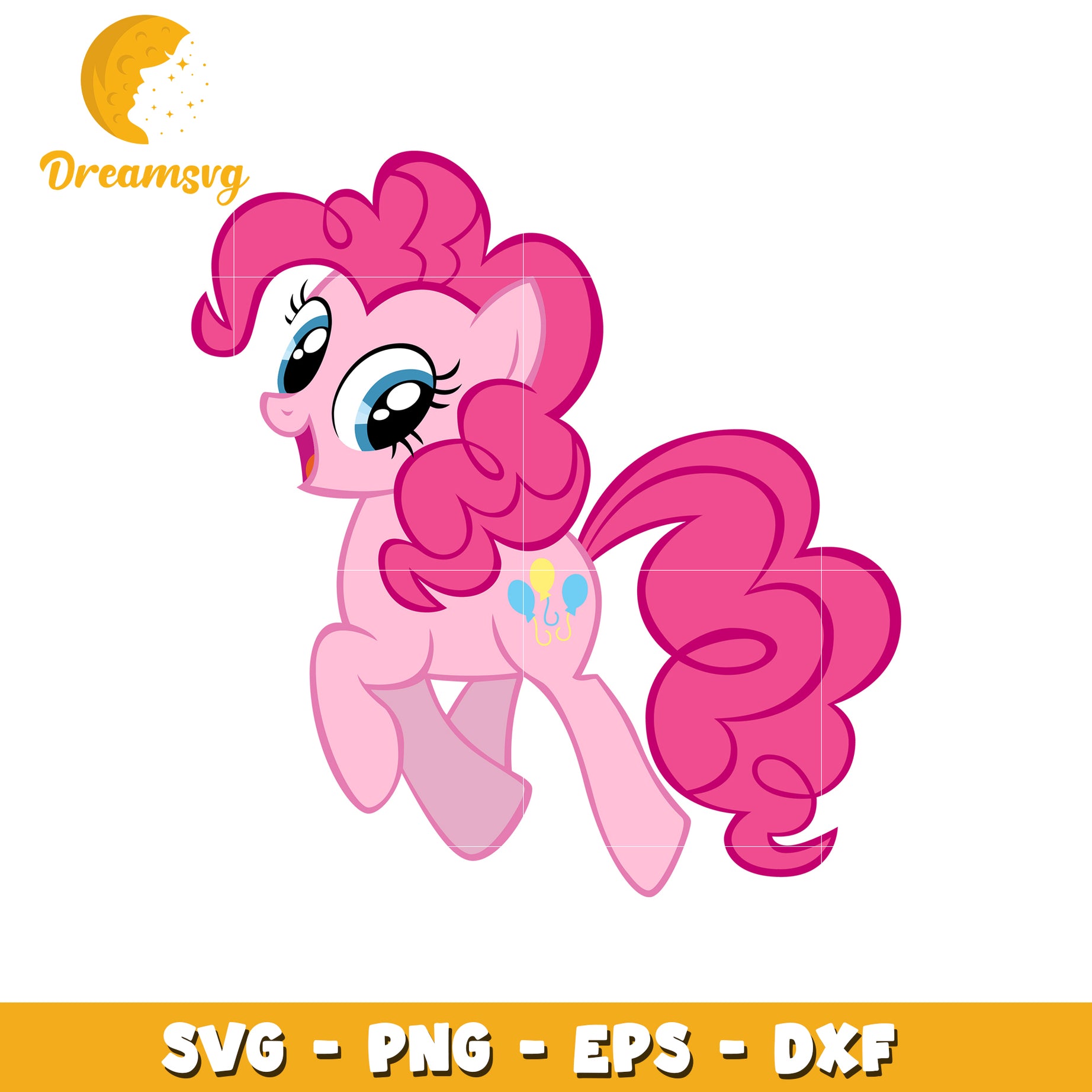 Pinkie Pie SVG Cut File PNG EPS DXF