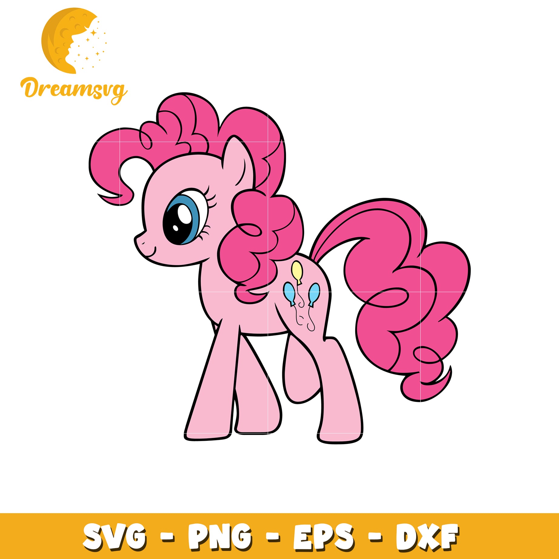 Pinkie Pie SVG PNG EPS DXF Cut File