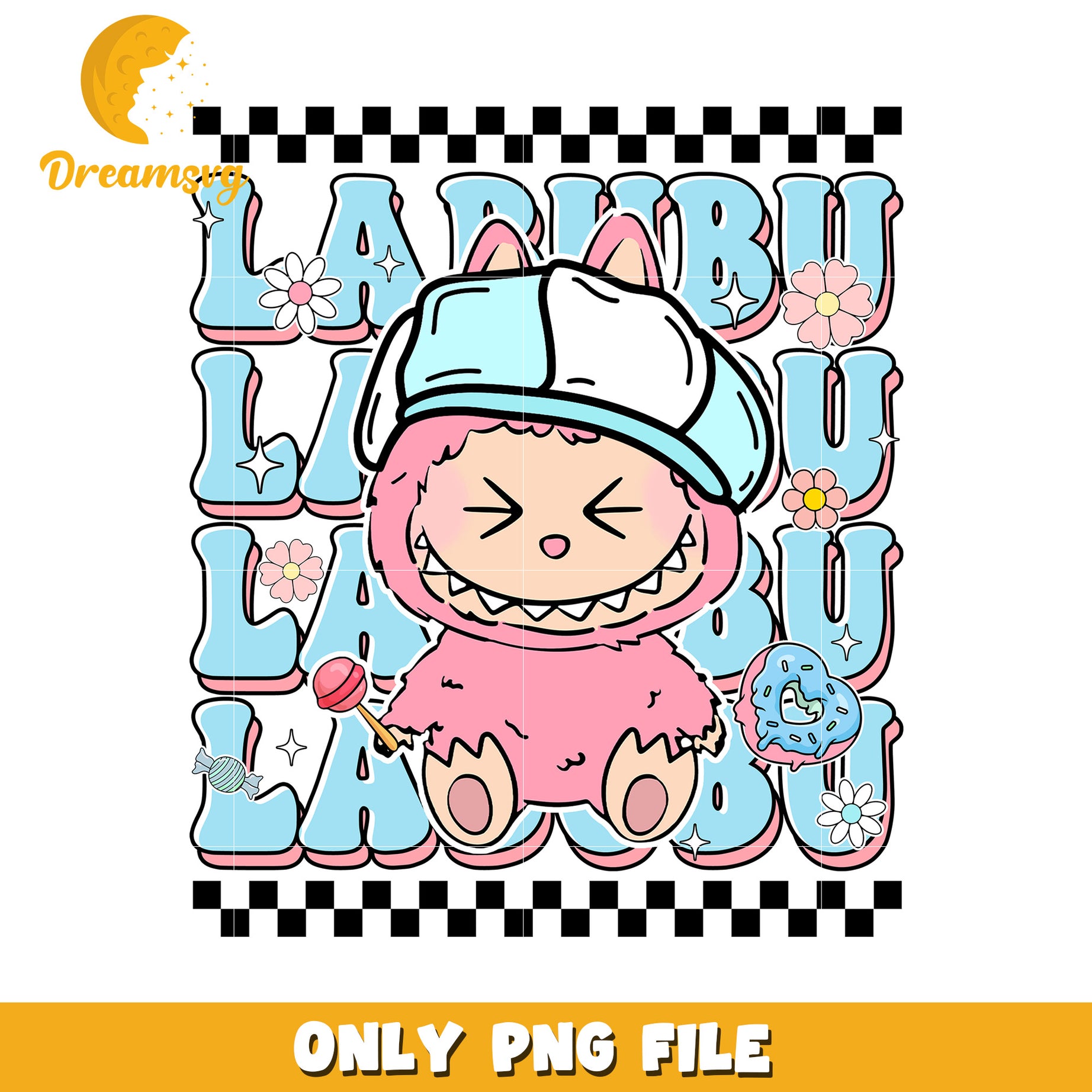 Pink labubu png, all popmart characters​ png, labubu art​ png