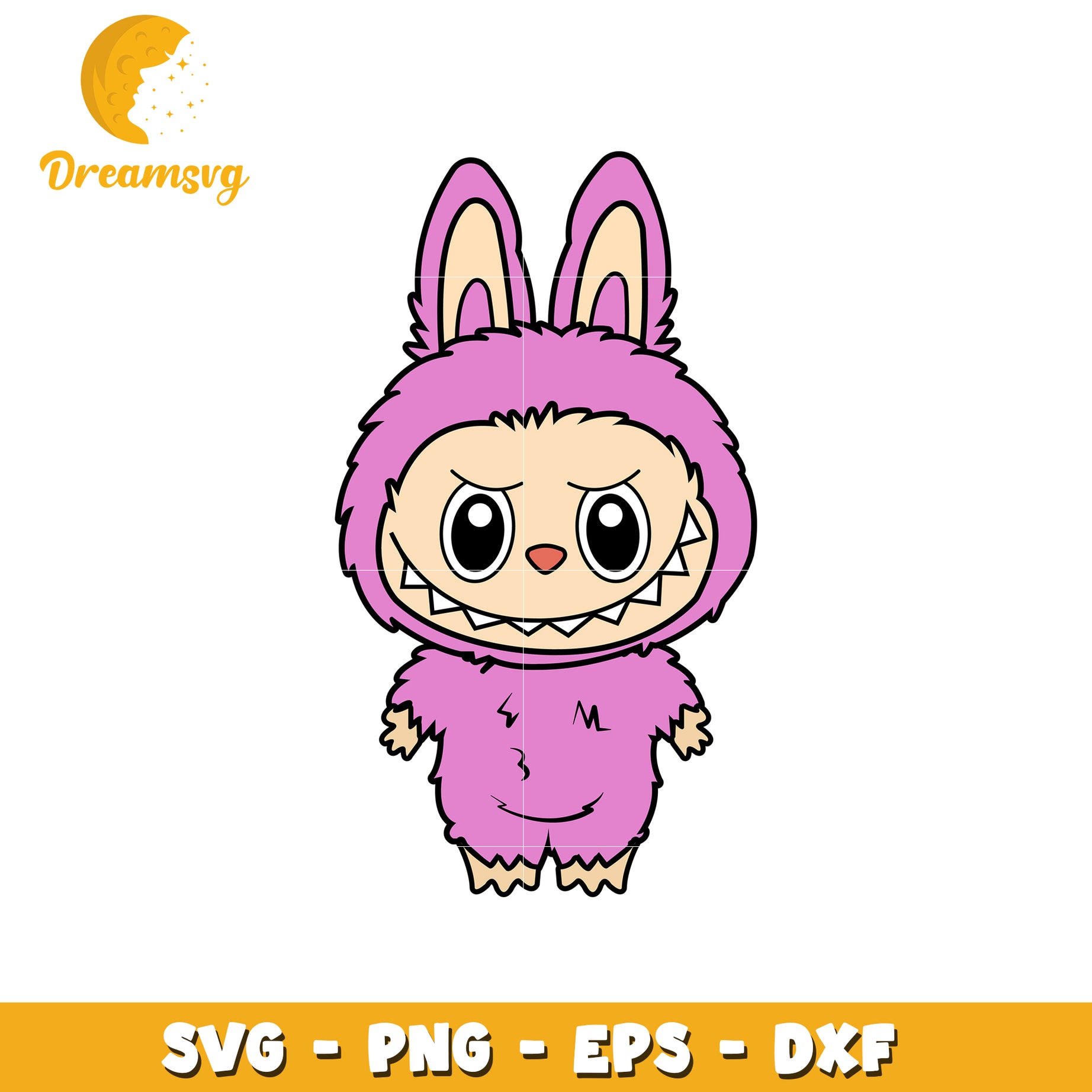 Pink labubu svg, popmart labubu svg, labubu dolls svg
