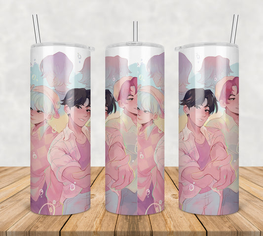 Pink saja boys tumbler png, pink tumbler png, saja boys tumbler png