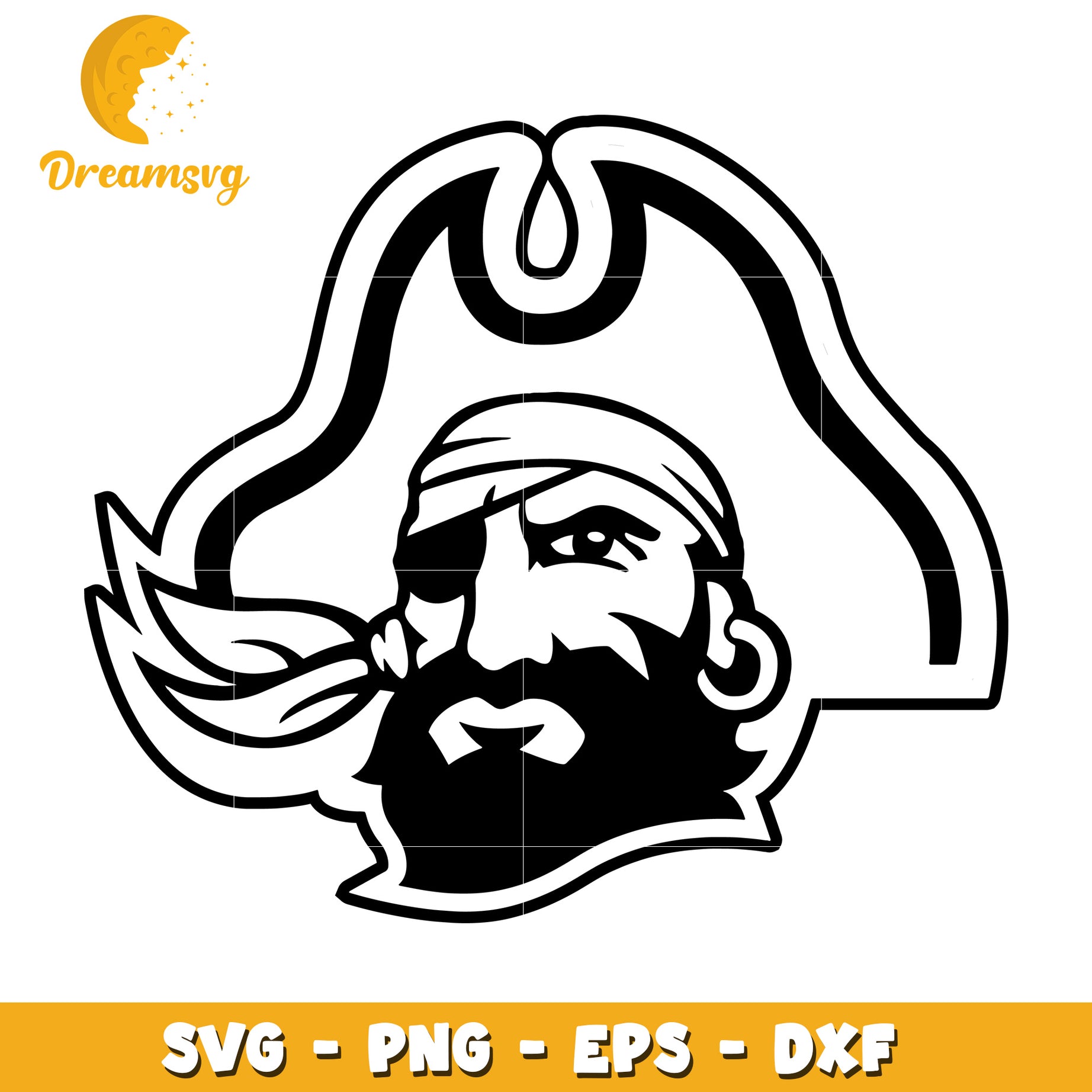 Pirate Captain SVG Graphic for Crafting and Design Projects