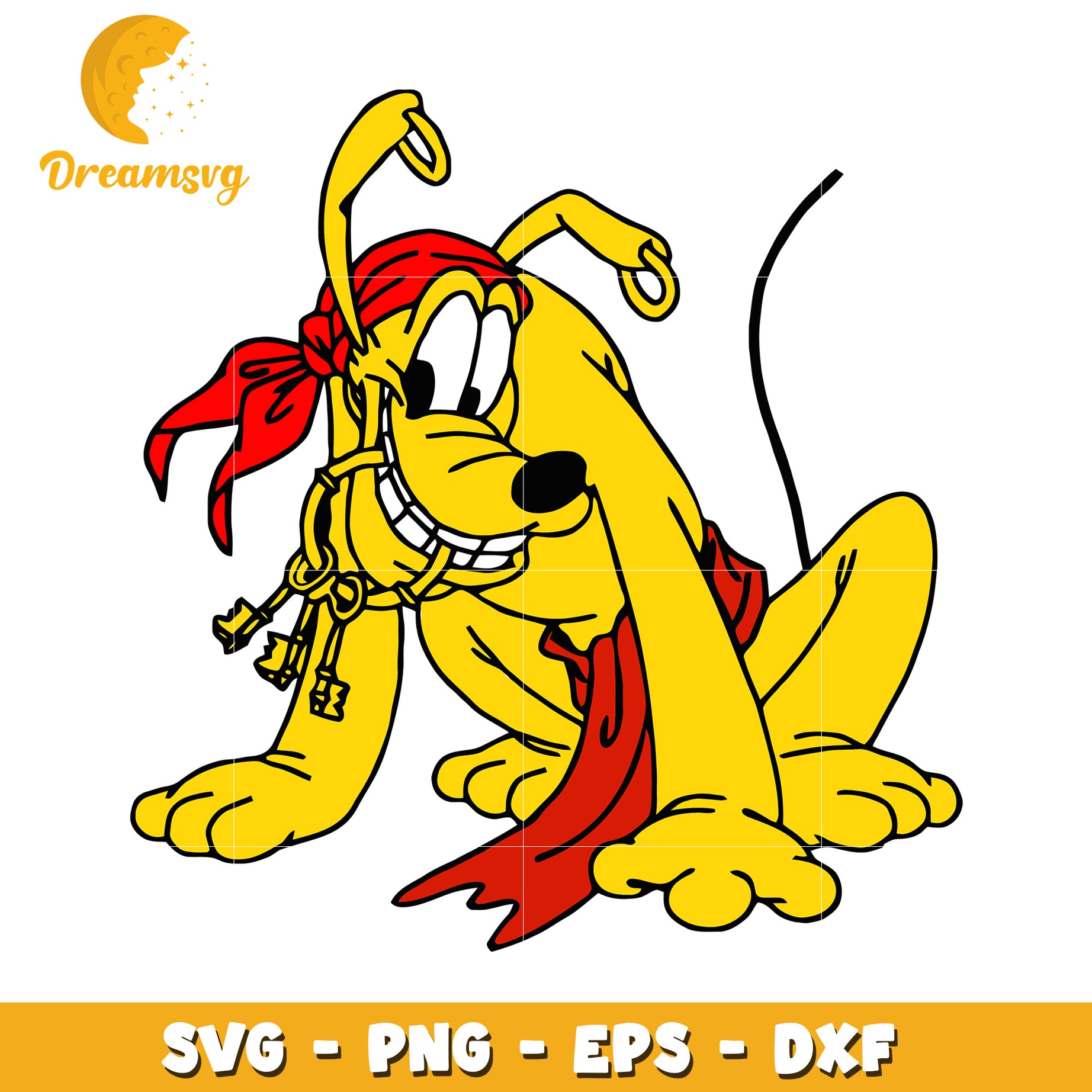 Pirate Dog SVG PNG EPS DXF Cut File