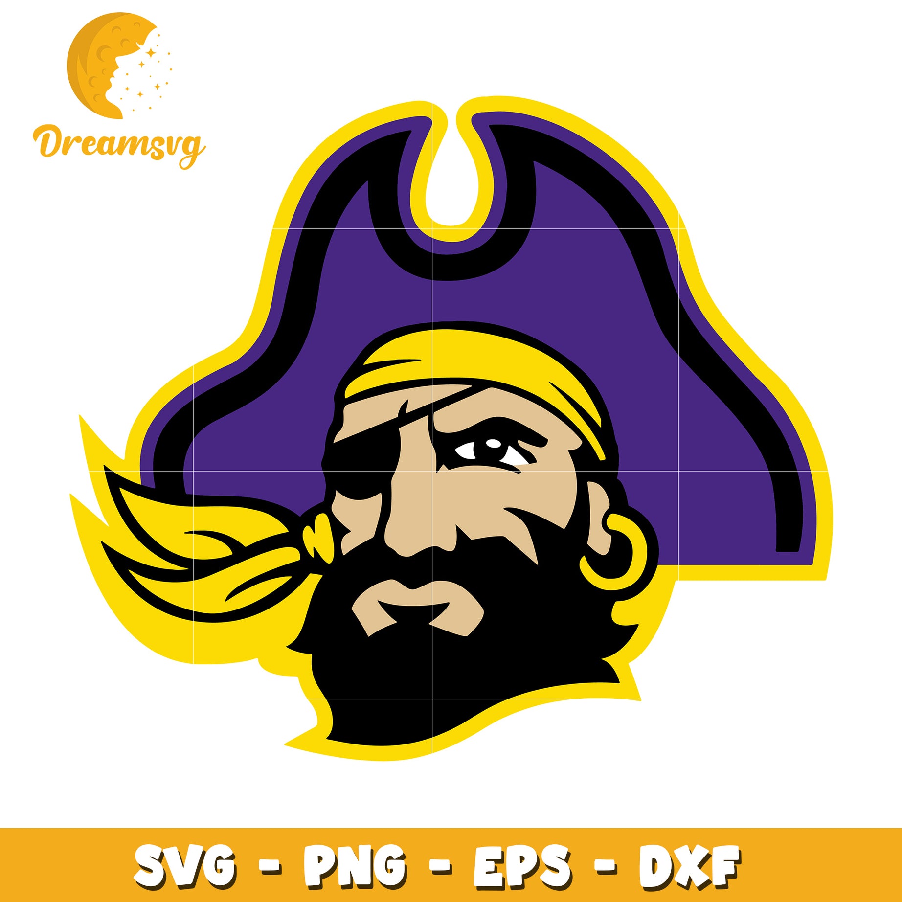 Pirate Head SVG PNG EPS DXF Cut File