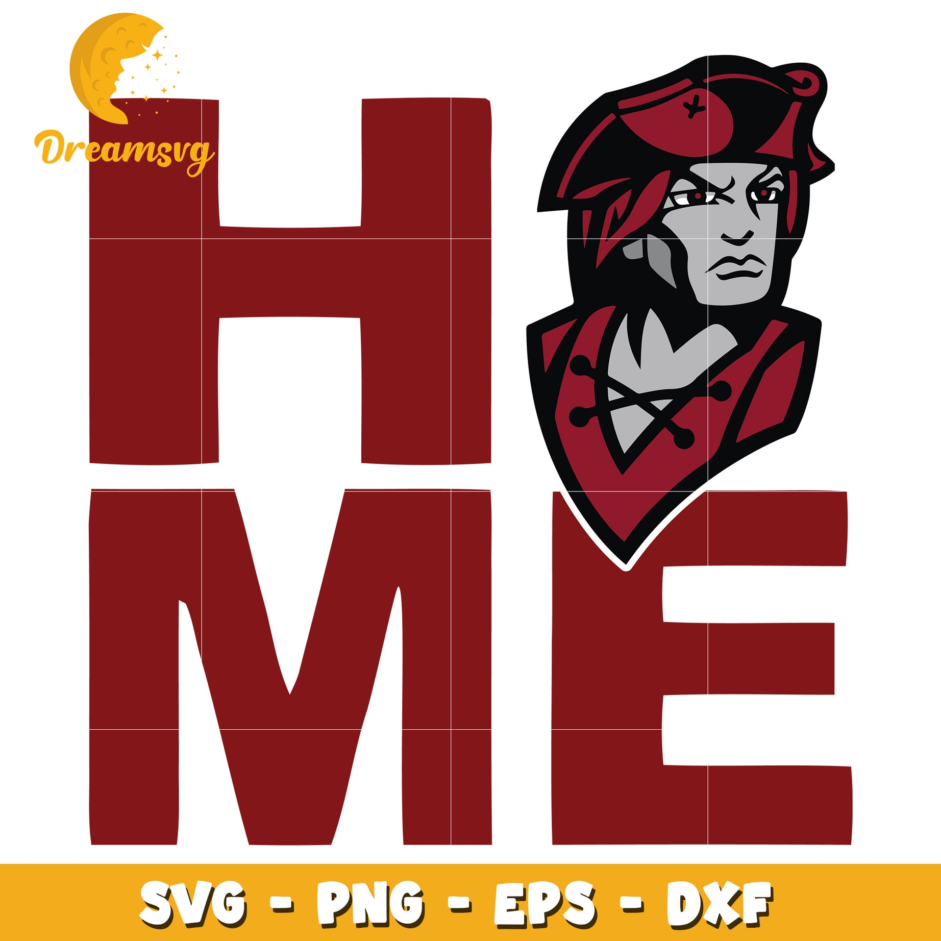 Pirate Home SVG PNG EPS DXF Cut File