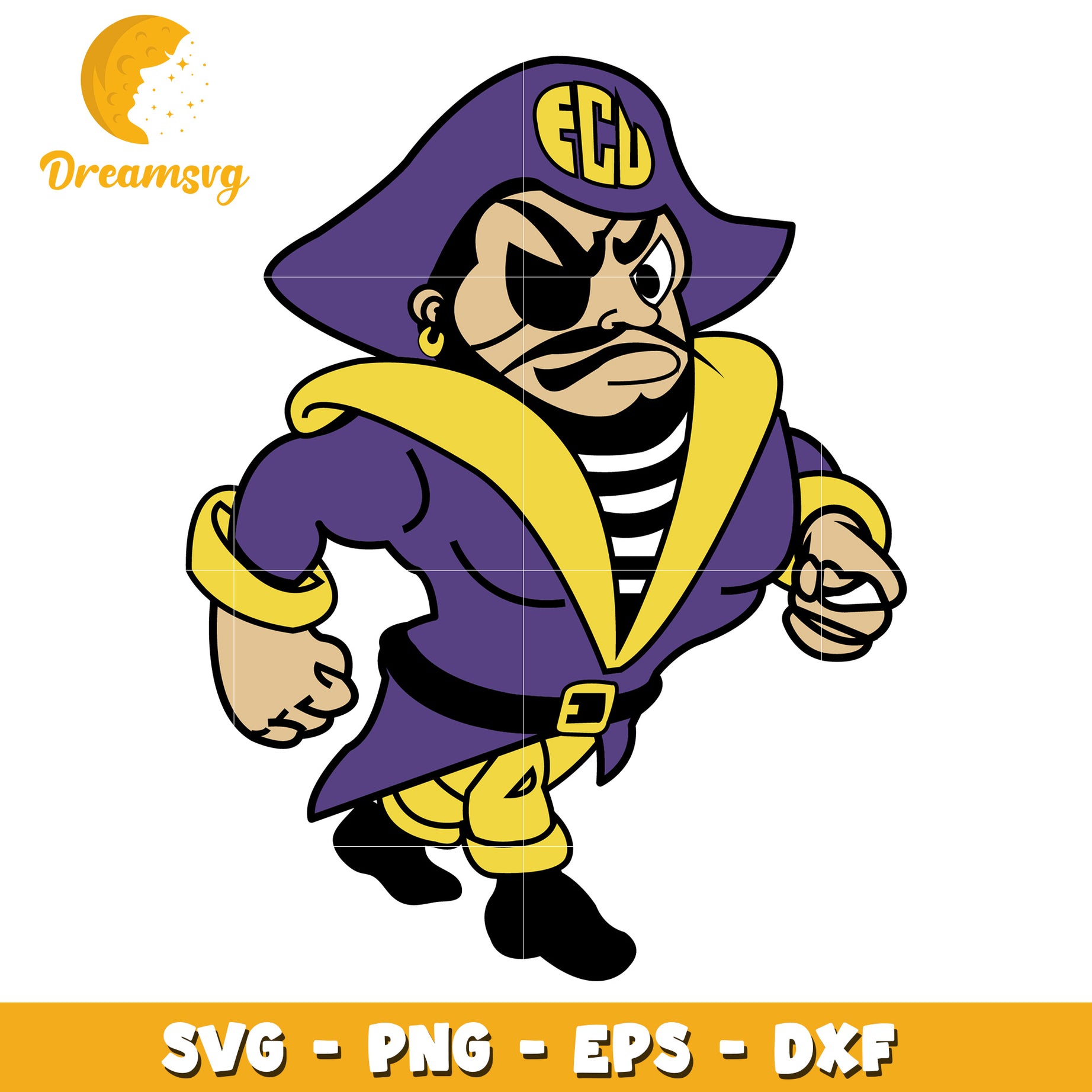 Pirate Mascot SVG File for Creative Projects and Designs