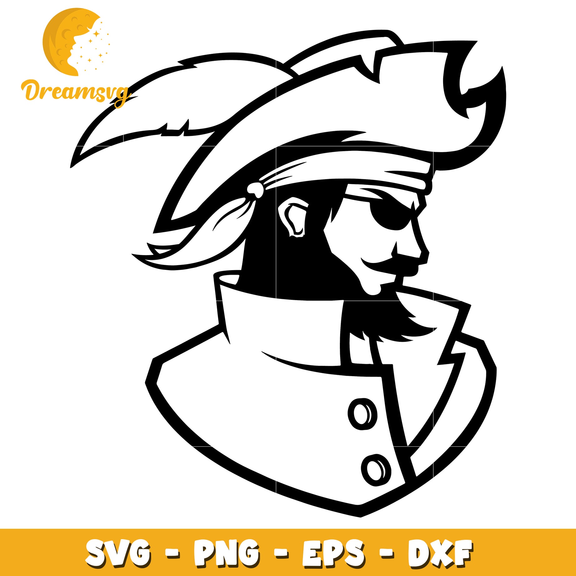 Pirate SVG Cut File PNG EPS DXF