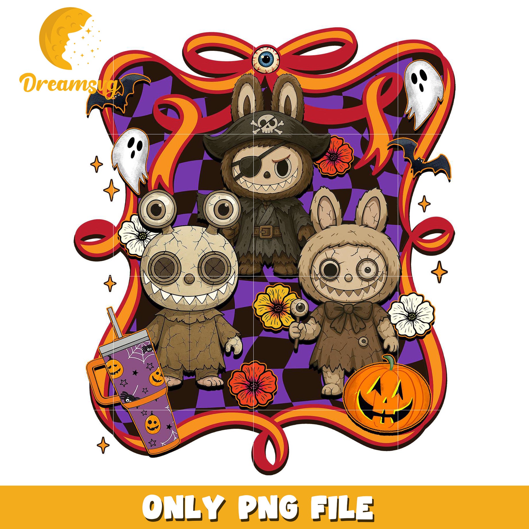 Pirates labubu png, halloween costumes​ png, trick or treat png