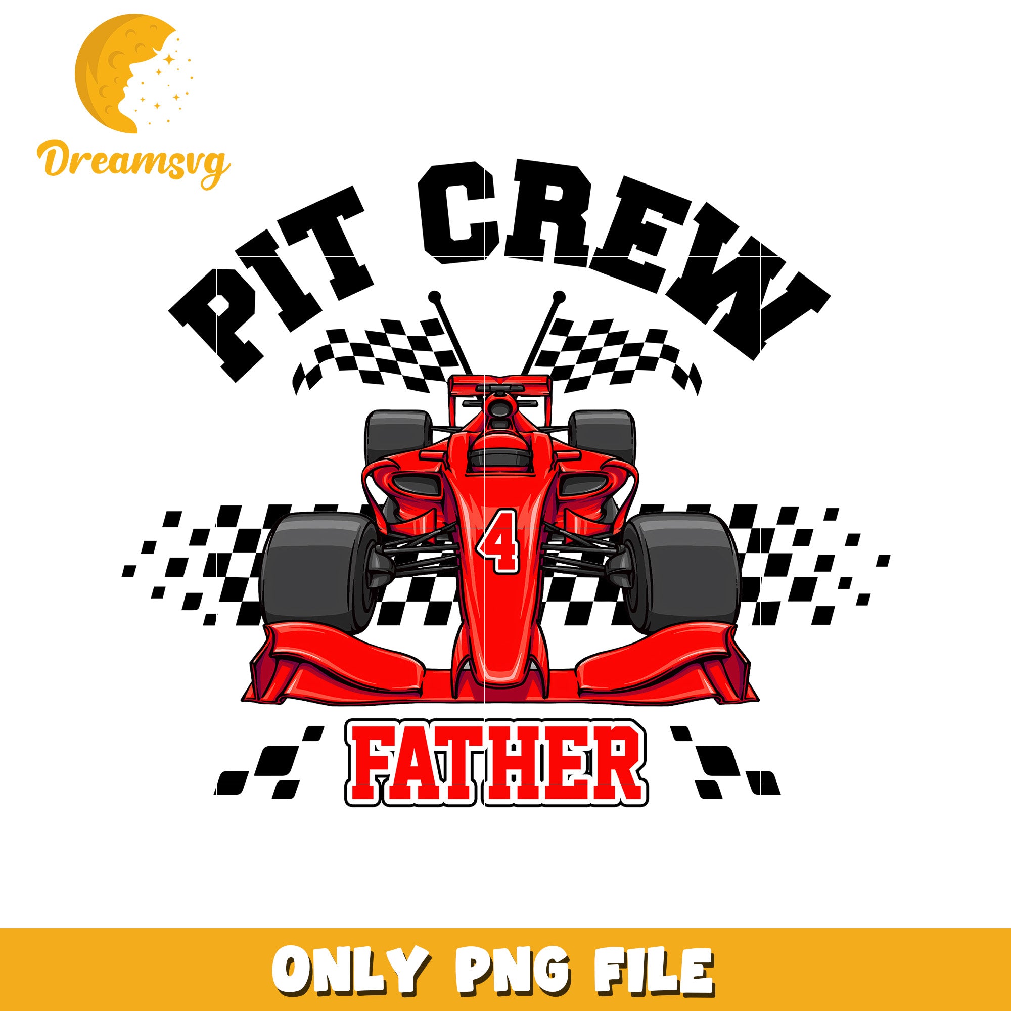 Pit crew father png, acing dad png, pit crew member png