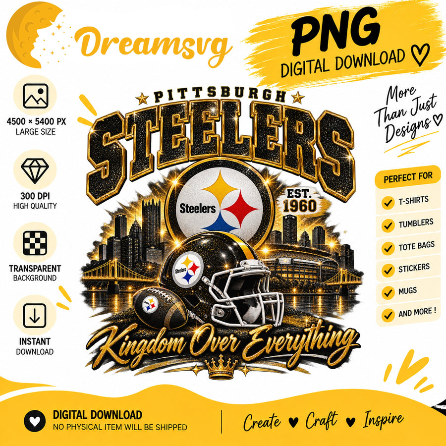 Pittsburgh Steelers Kingdom Over Everything Stadium PNG