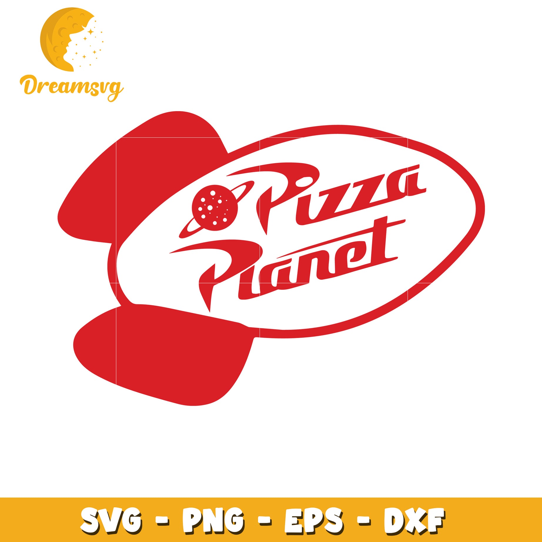 Pizza Planet Rocket SVG PNG EPS DXF