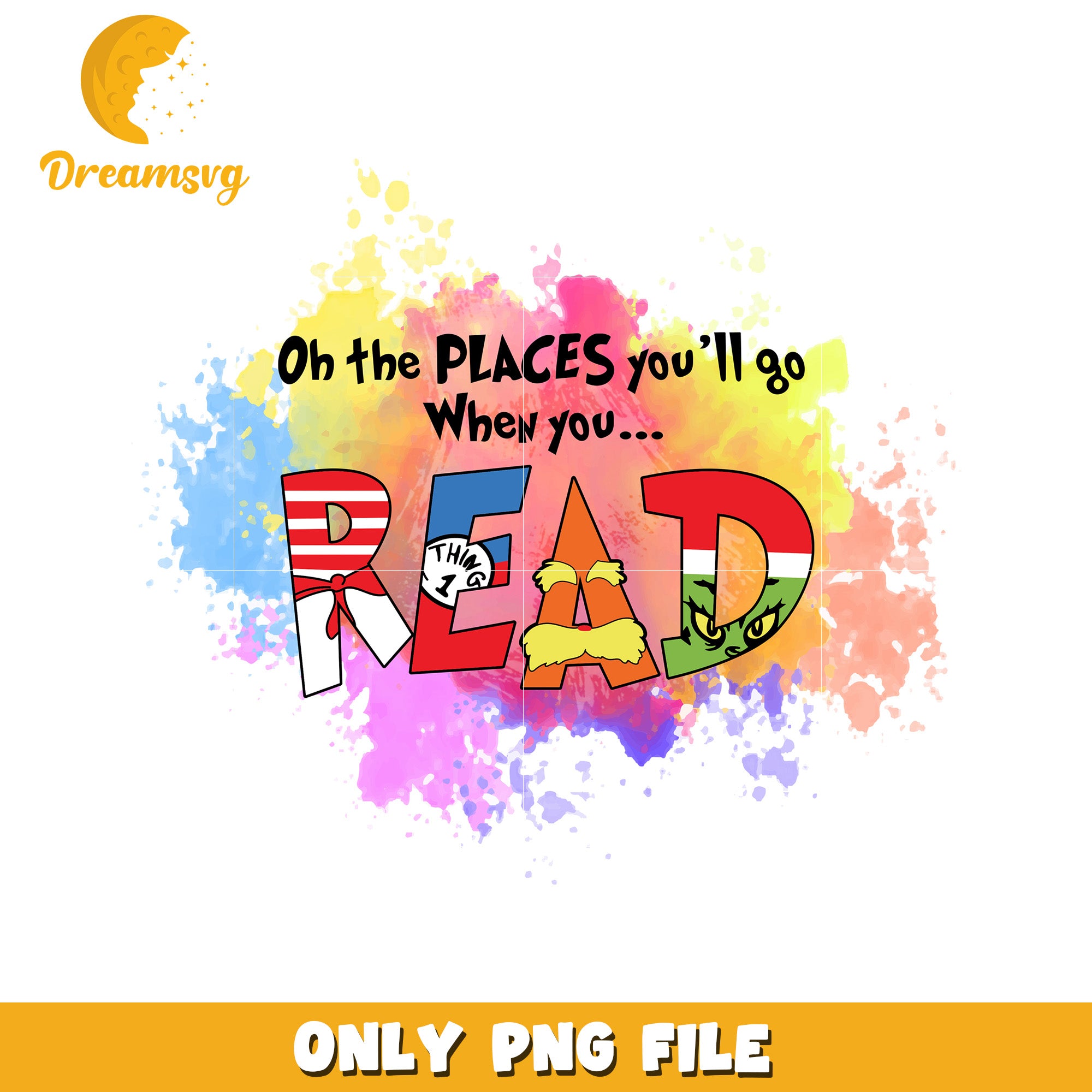 Places Youll Go When You Read PNG