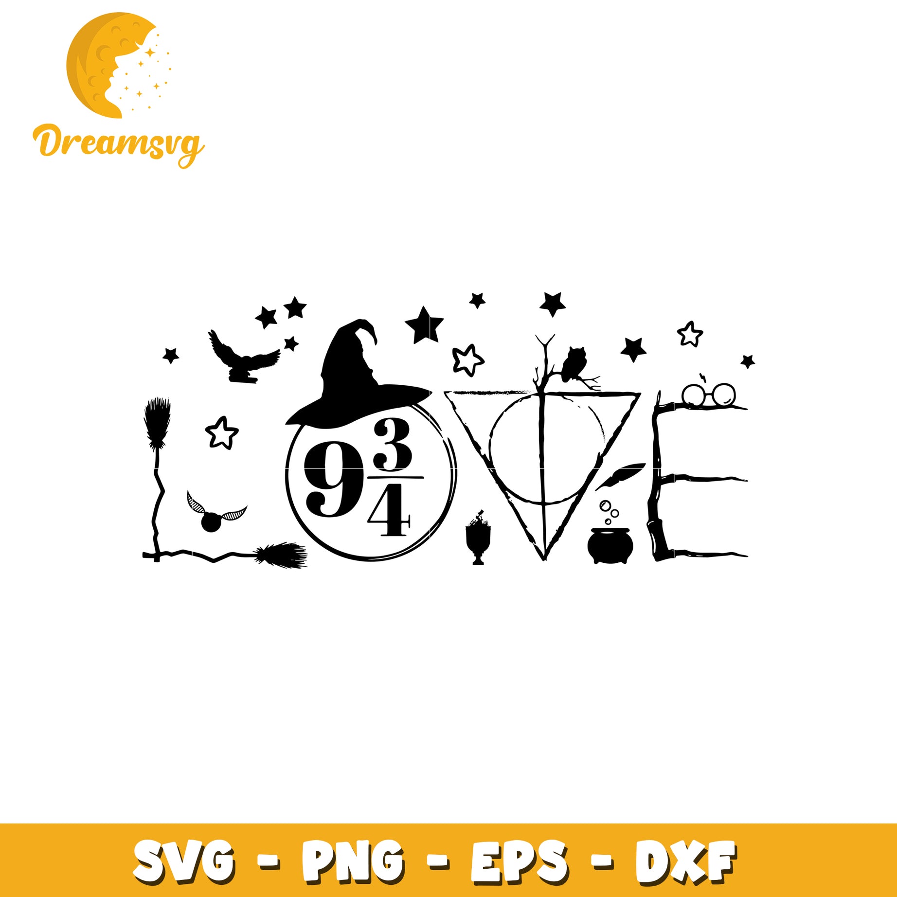 Platform 9 34 Love SVG Cut File