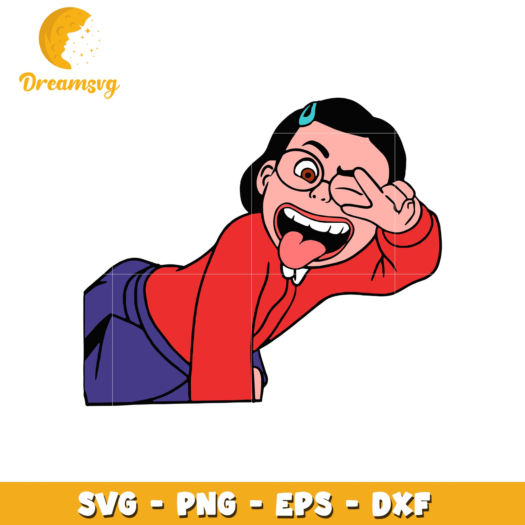 Playful Cartoon Character SVG for Fun Designs