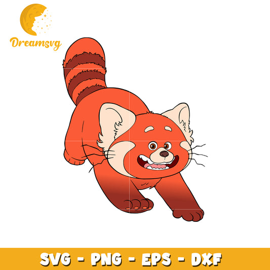 Playful Red Panda Clipart SVG for Fun Designs