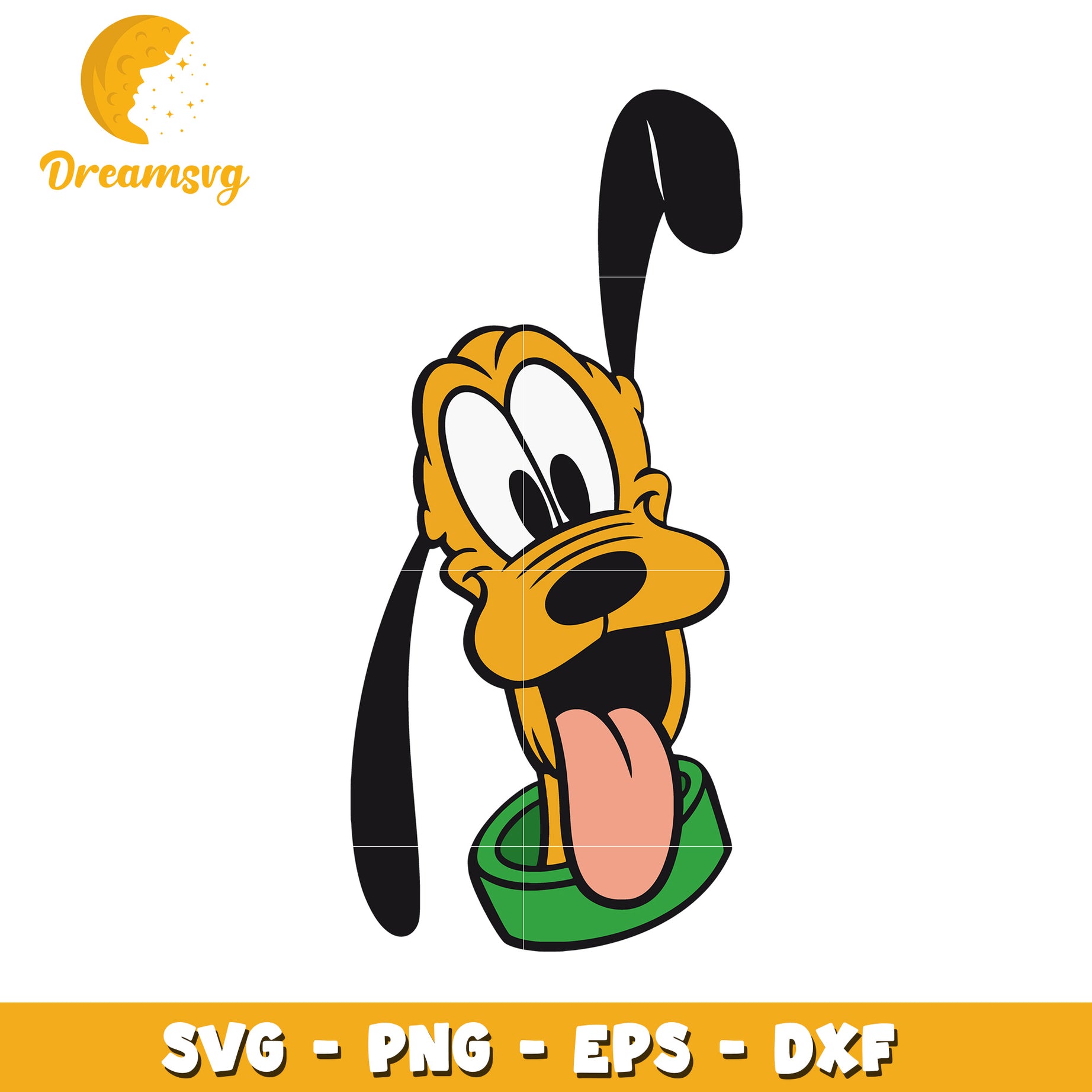 Pluto Dog SVG Design for Cricut and Silhouette Crafting Files