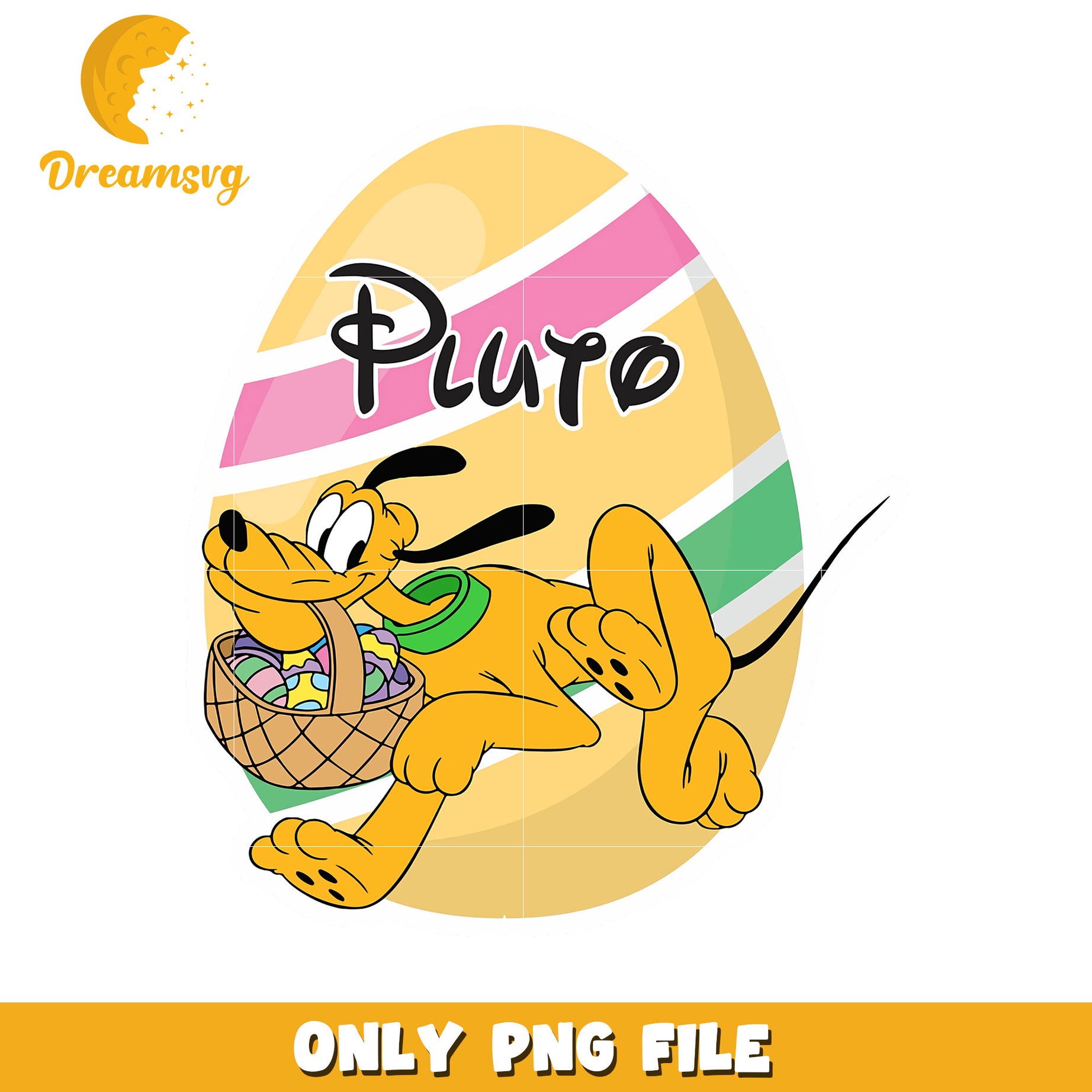 Pluto Easter Egg PNG Download