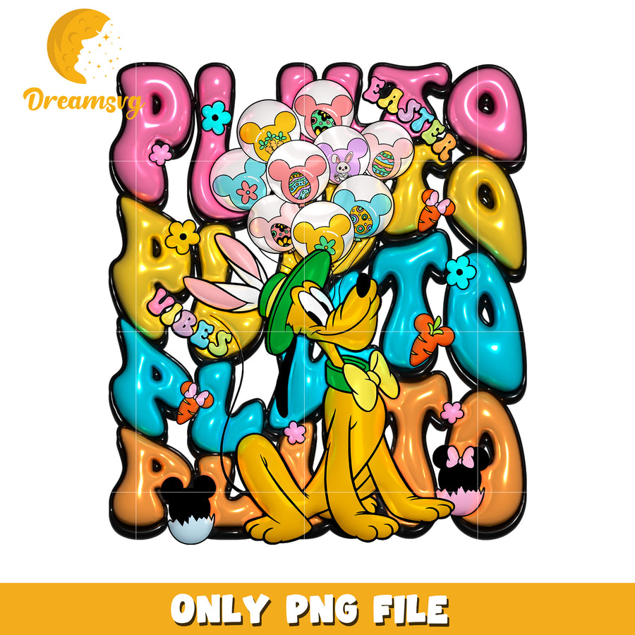 Pluto Easter PNG Sublimation
