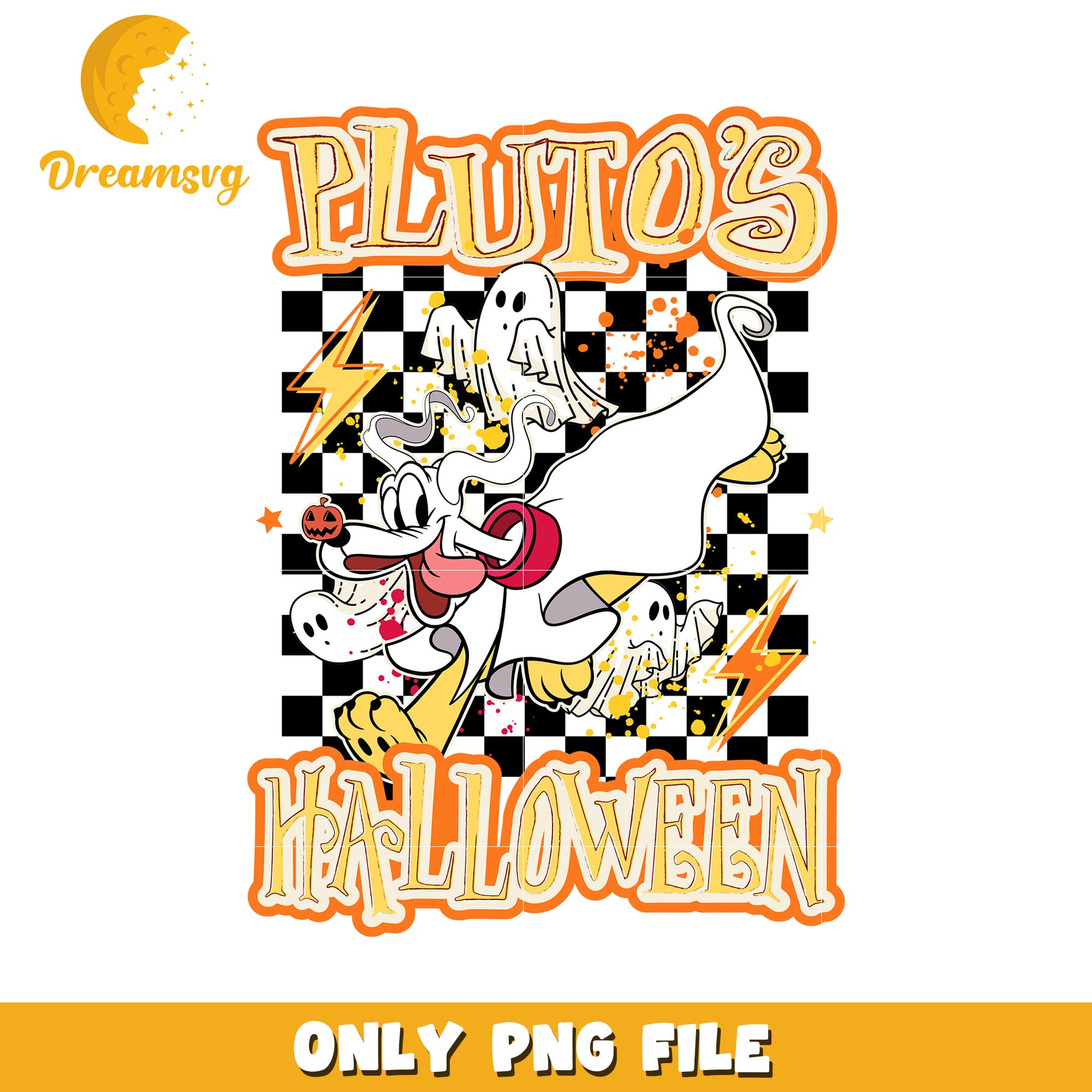 Pluto Halloween PNG Design