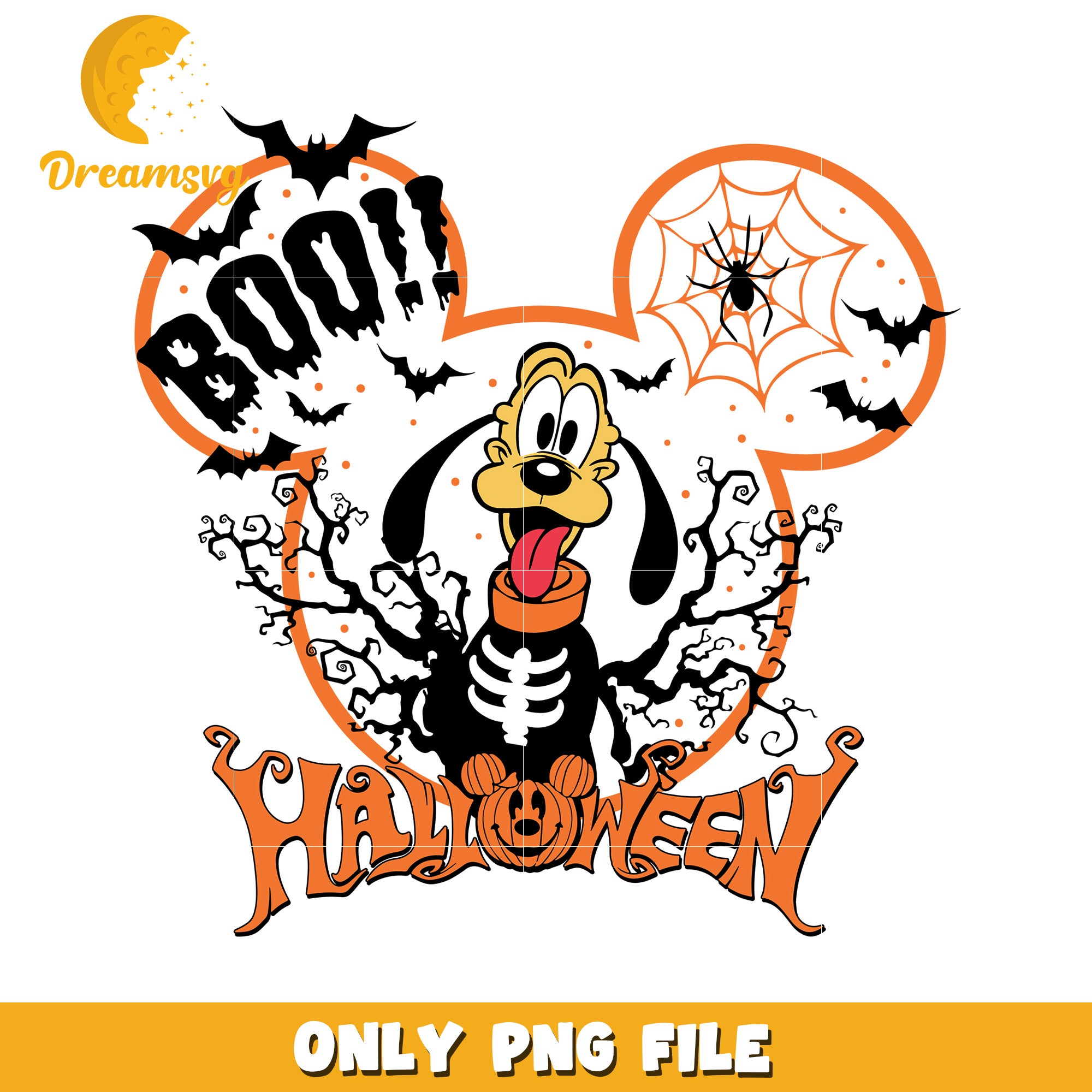 Pluto Halloween PNG Sublimation