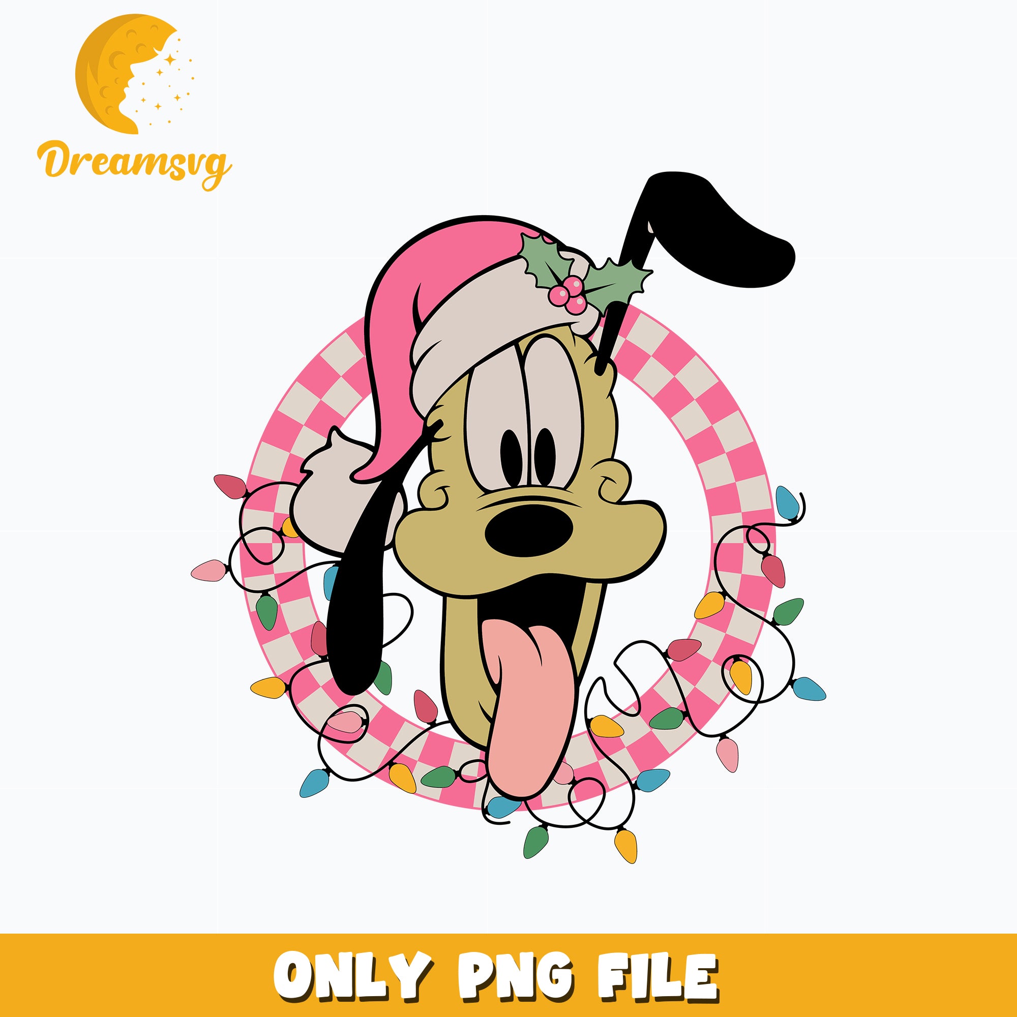 Pluto Pink Christmas png – DreamSVG Store