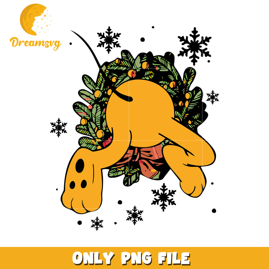 Pluto butt tis the season png, mickey mouse png, christmas png
