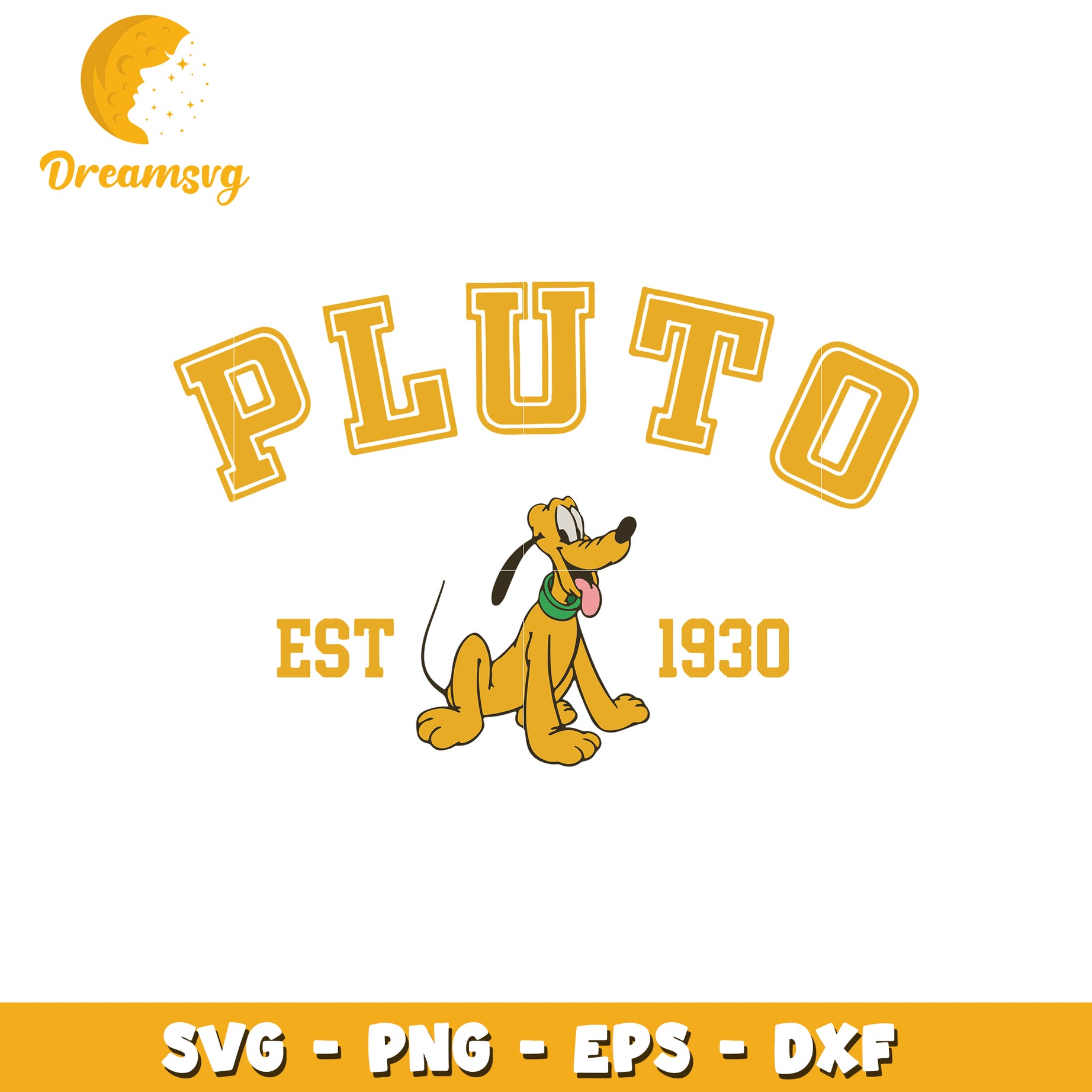Pluto dog design svg, disney cartoons svg, disneyland svg