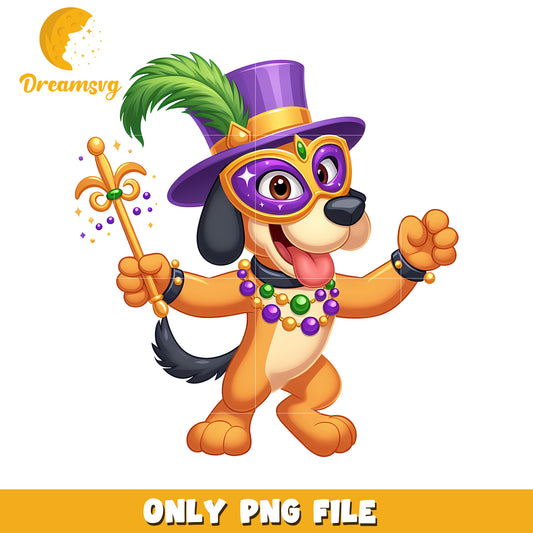 Pluto dog mardi gras outfit design png, pluto png, mardi gras png