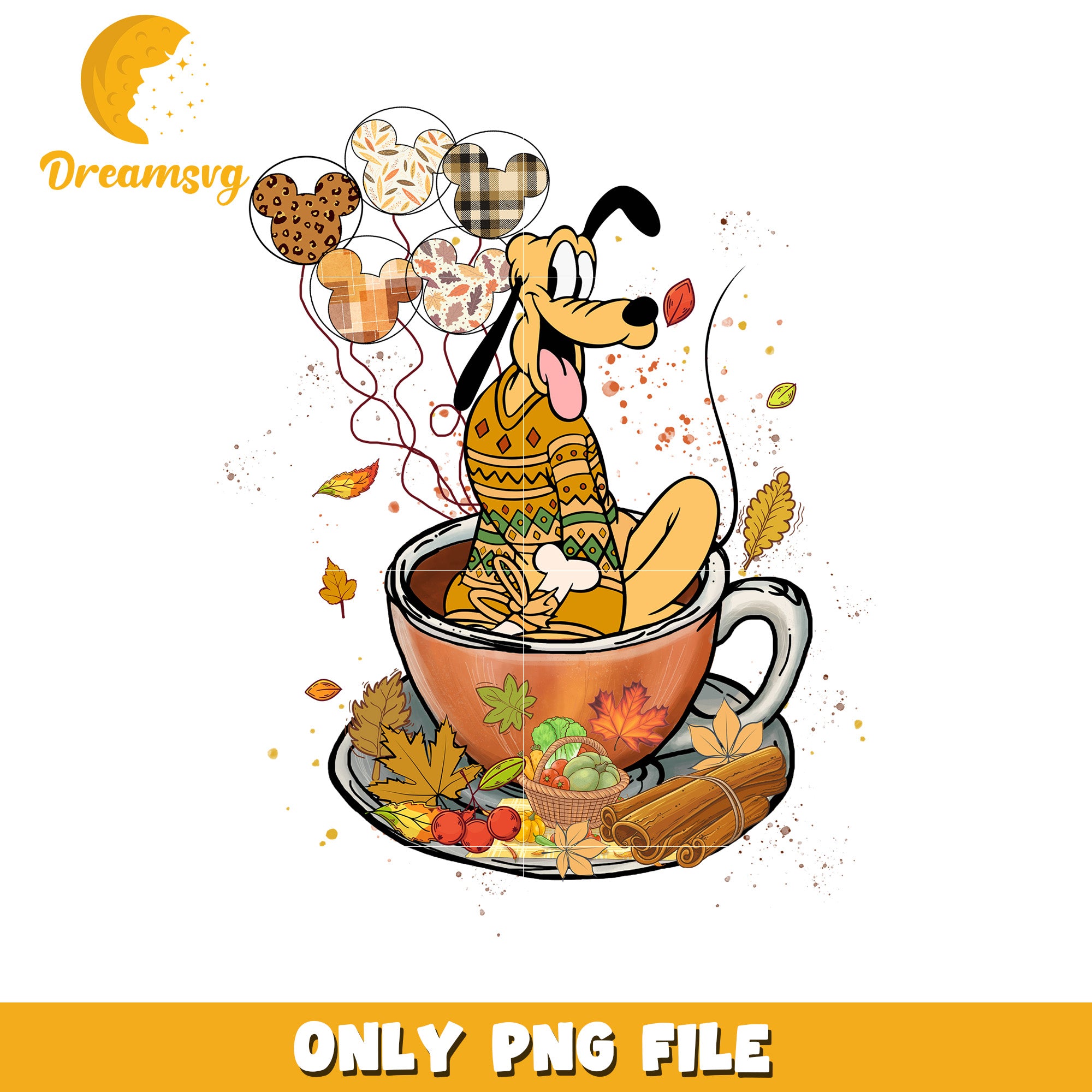 Plutone Fall PNG Sublimation