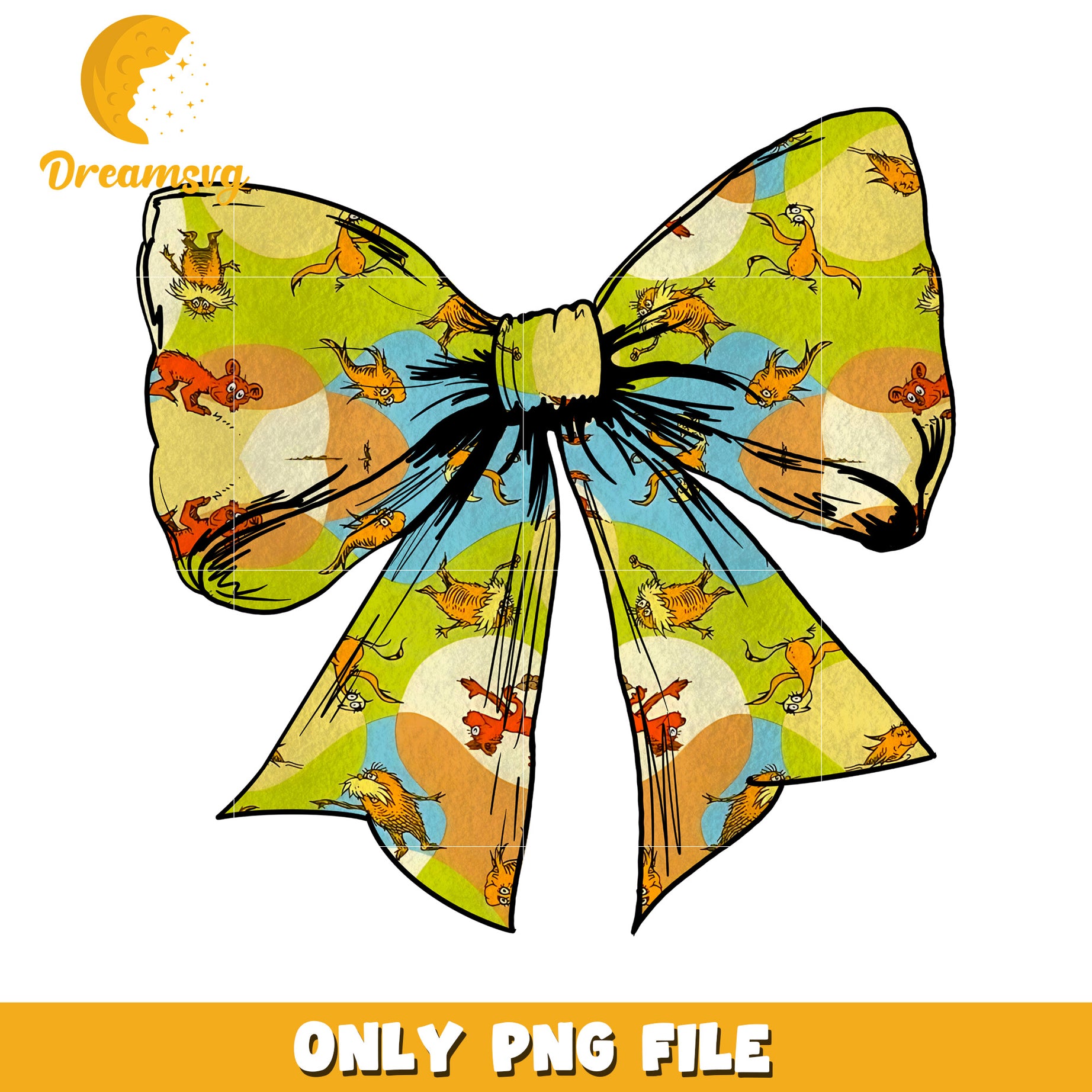 Png Bow Clipart Lorax Inspired Design