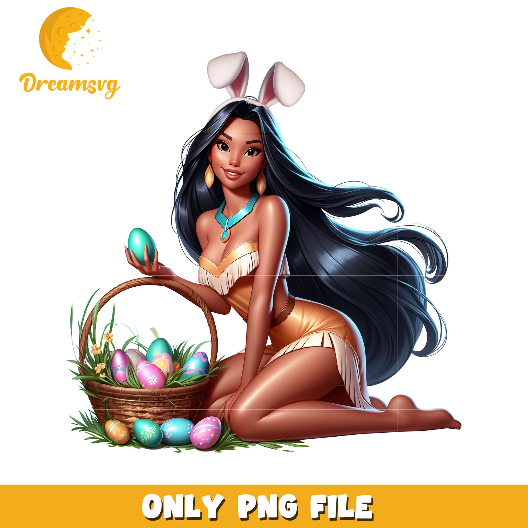 Pocahontas Easter Bunny PNG