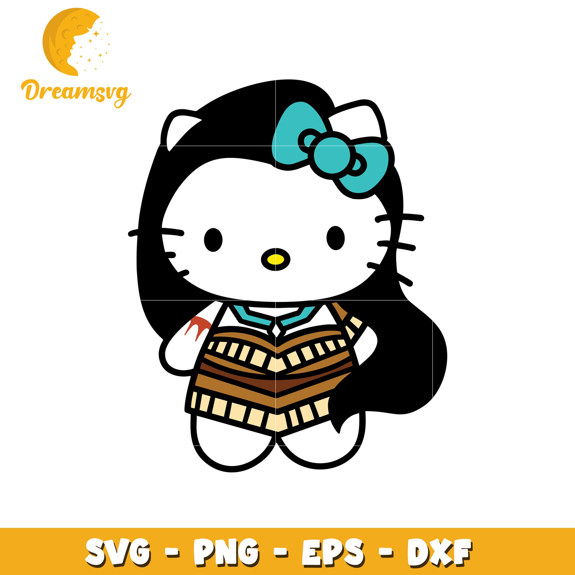 Pocahontas Hello Kitty SVG PNG EPS DXF