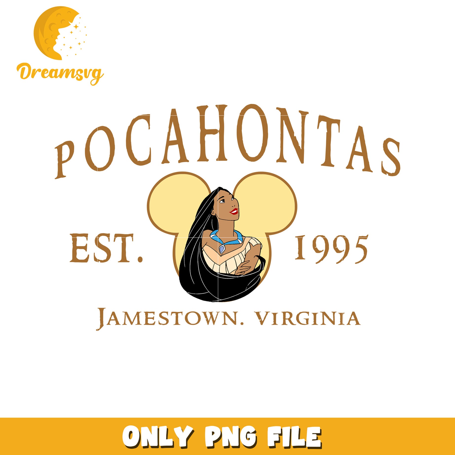 Pocahontas PNG Jamestown 1995 Disney