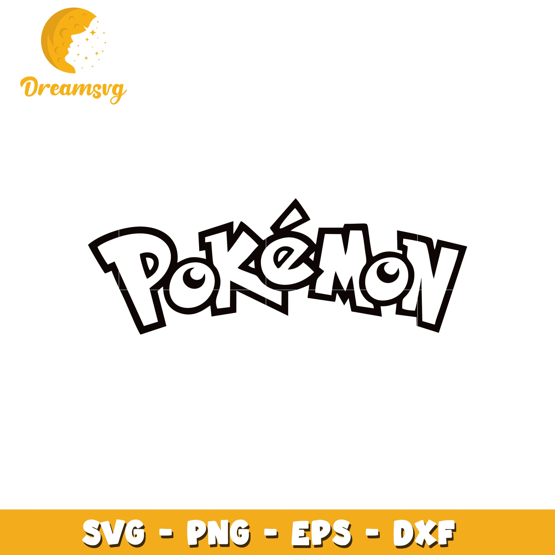 Pokemon SVG Cut File PNG, EPS, DXF