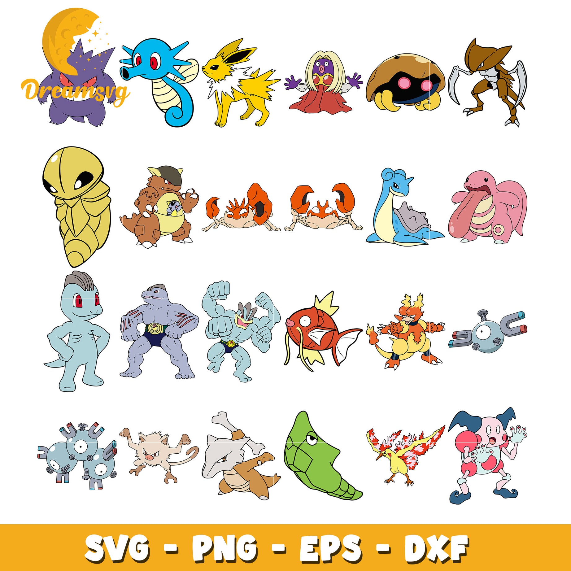 Pokemon database bundle svg, pokemon characters svg, anime svg