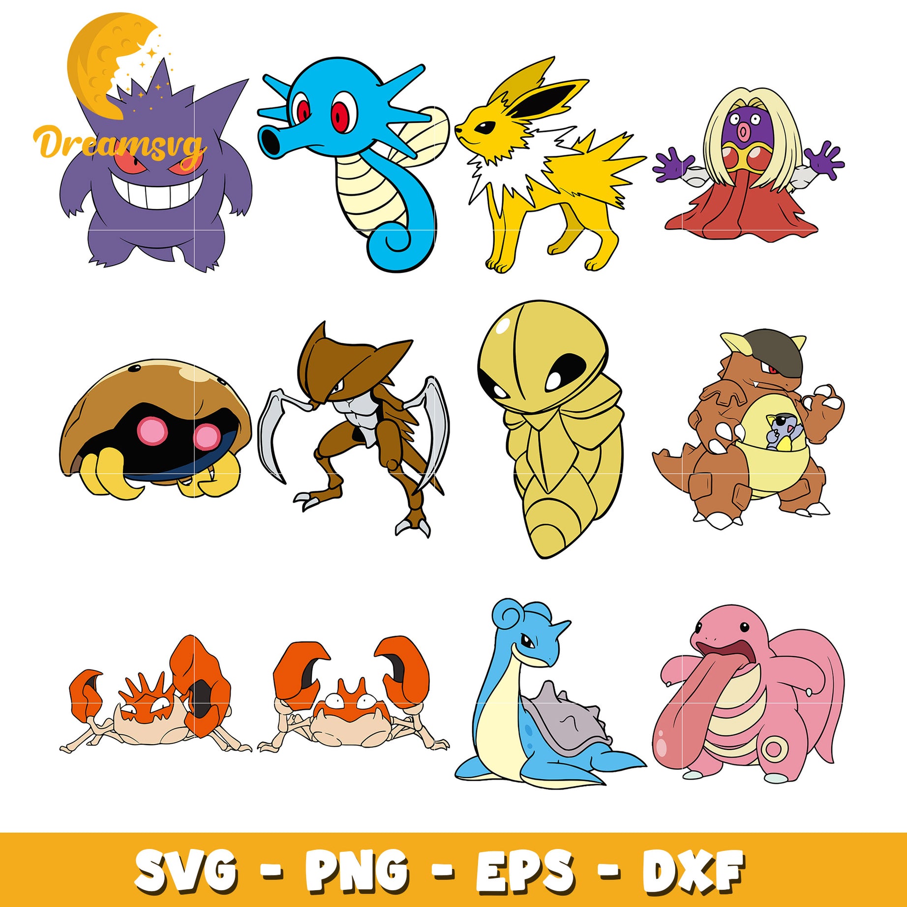 Pokemon characters firts generation bundle svg, Pokemon database svg