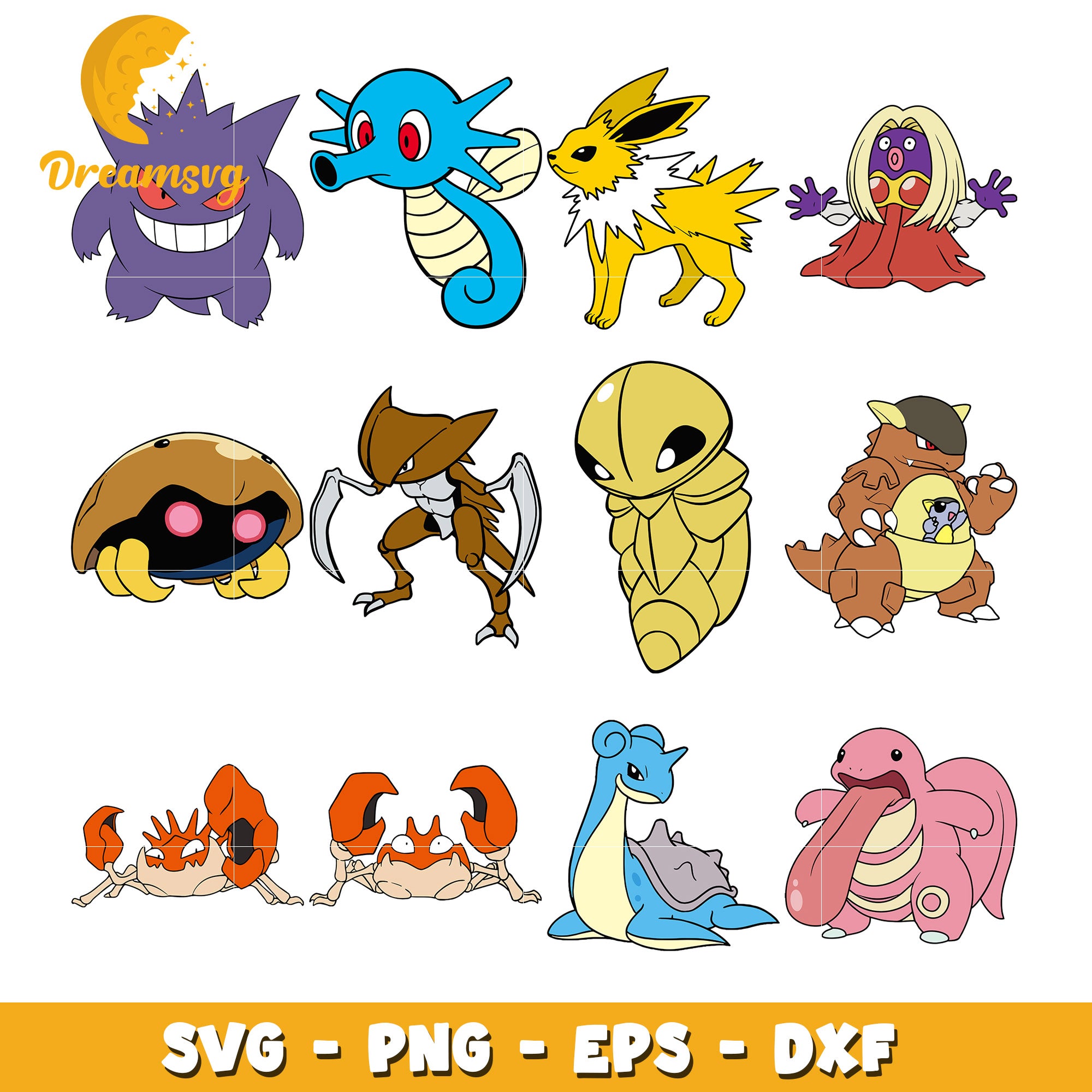 Pokemon characters firts generation bundle svg, Pokemon database svg ...