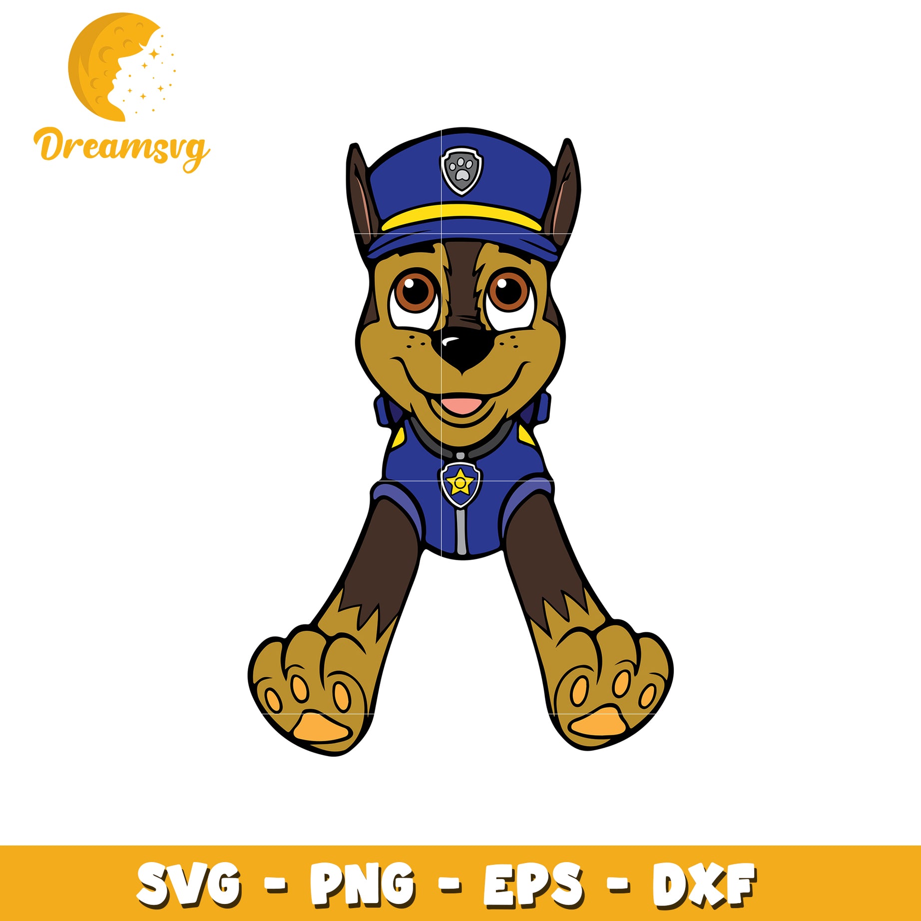 Police Pup SVG Cut File